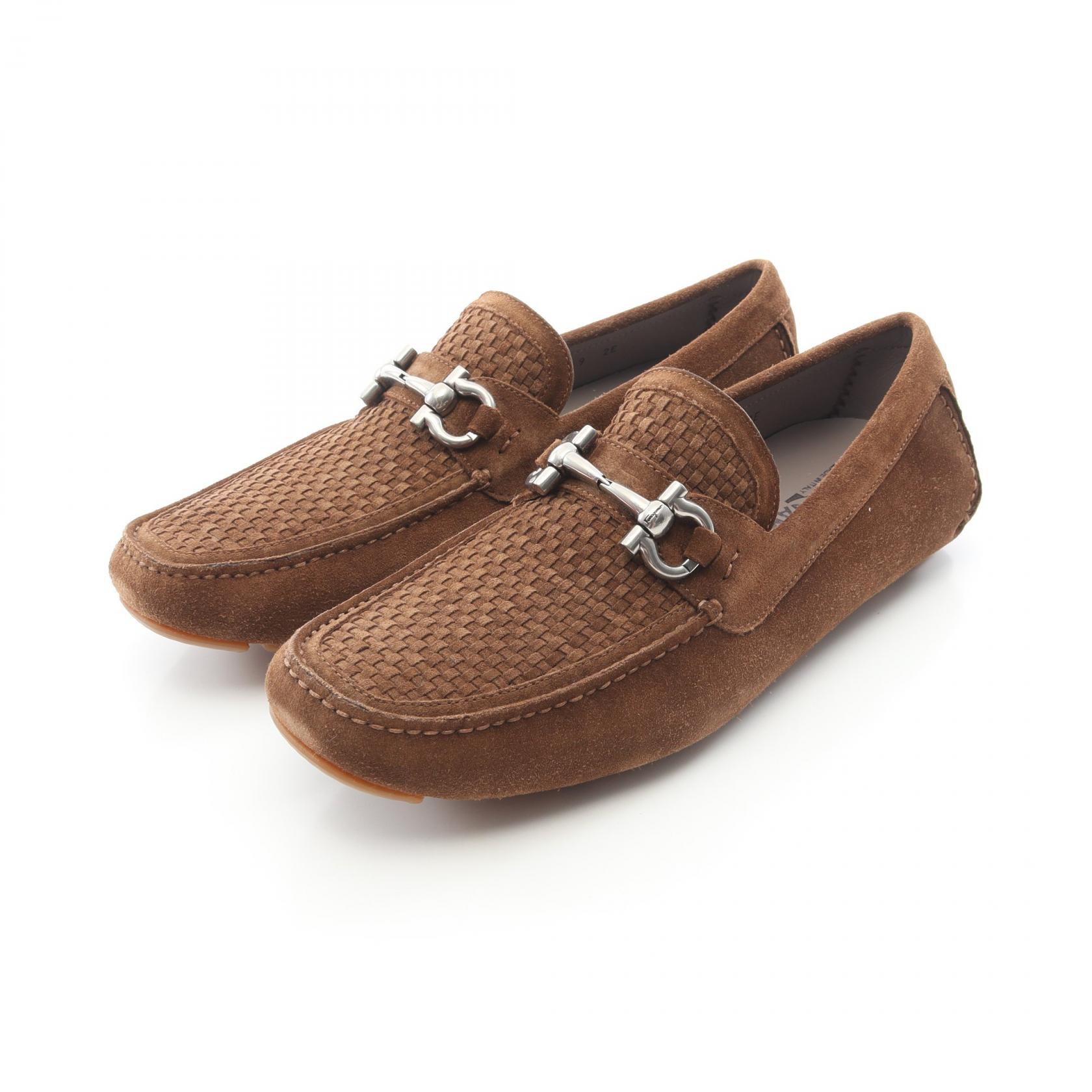 サルヴァトーレフェラガモ Salvatore Ferragamo PARIGI 16 カジュアルシューズ 靴 スウェード ブラウン系 【中古】