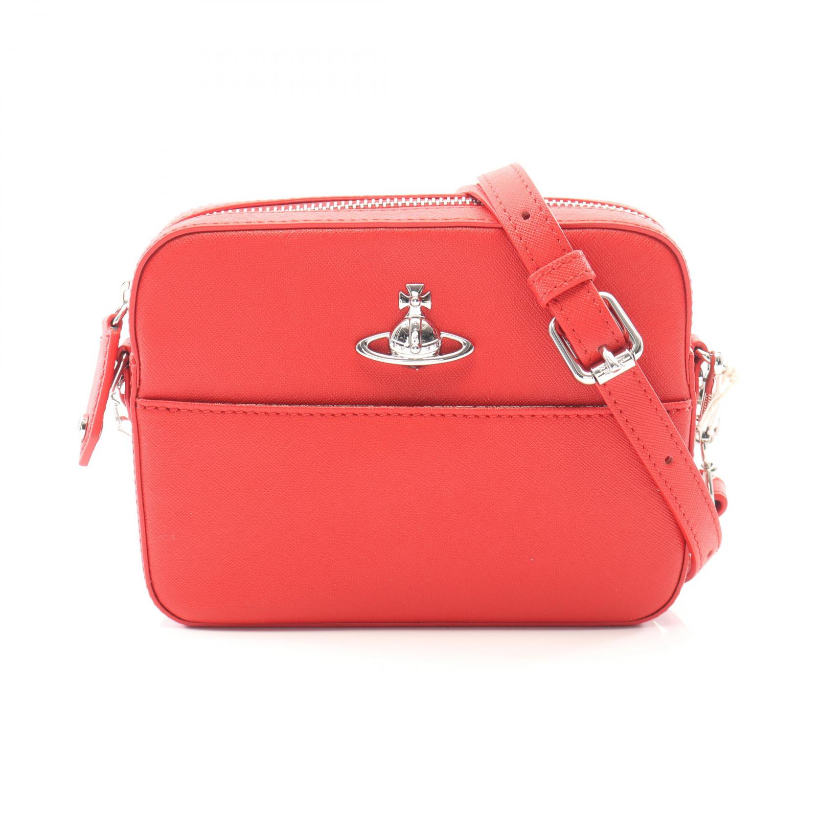 ヴィヴィアンウエストウッド Vivienne Westwood SAFFIANO CAMERA BAG オーブ ショルダーバッグ バッグ レザー レッド系 4303006441214H401 【新品】｜RECLO（リクロ）店