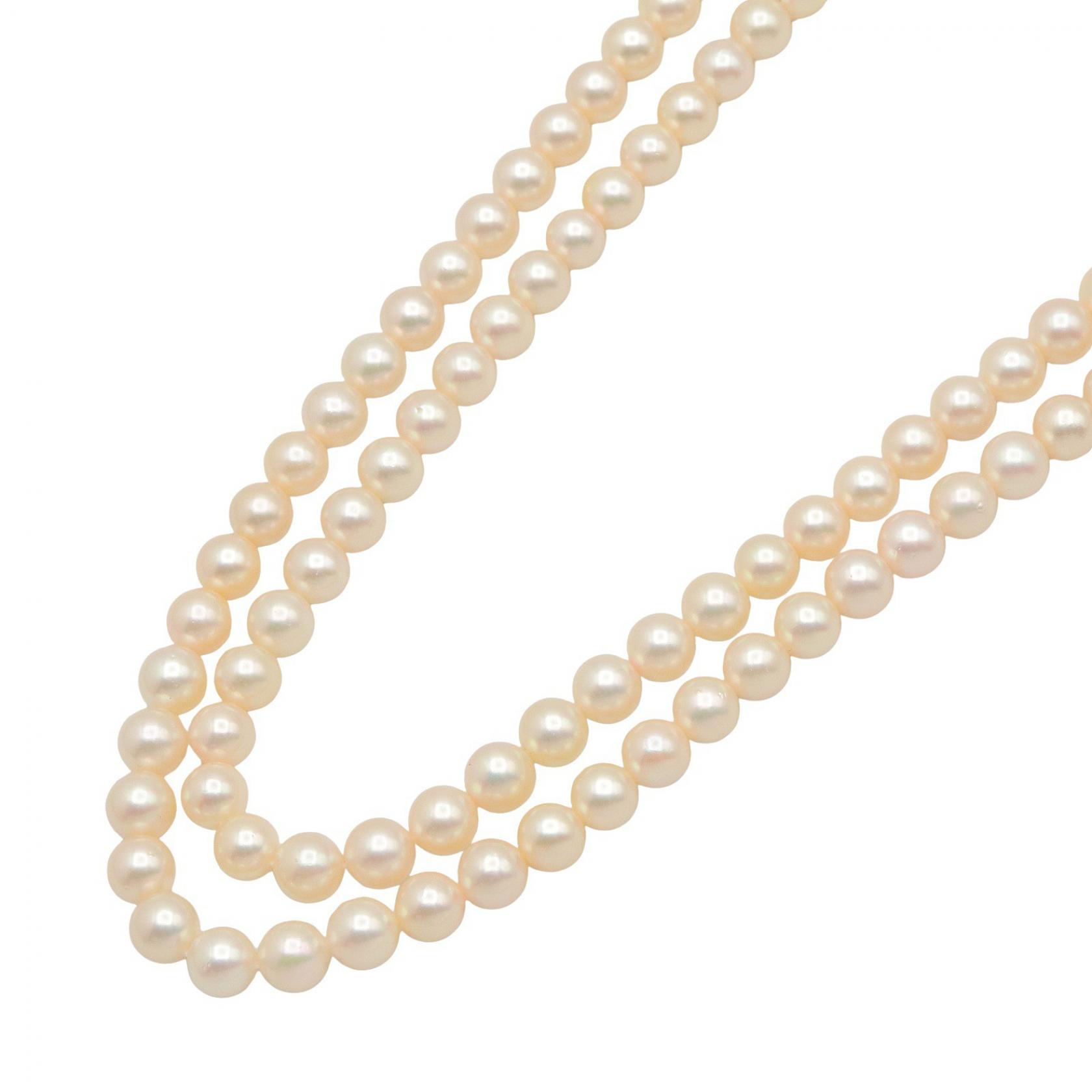タサキ TASAKI パール ロング ネックレス ネックレス ジュエリー シルバー925 パール ホワイト系 【中古】