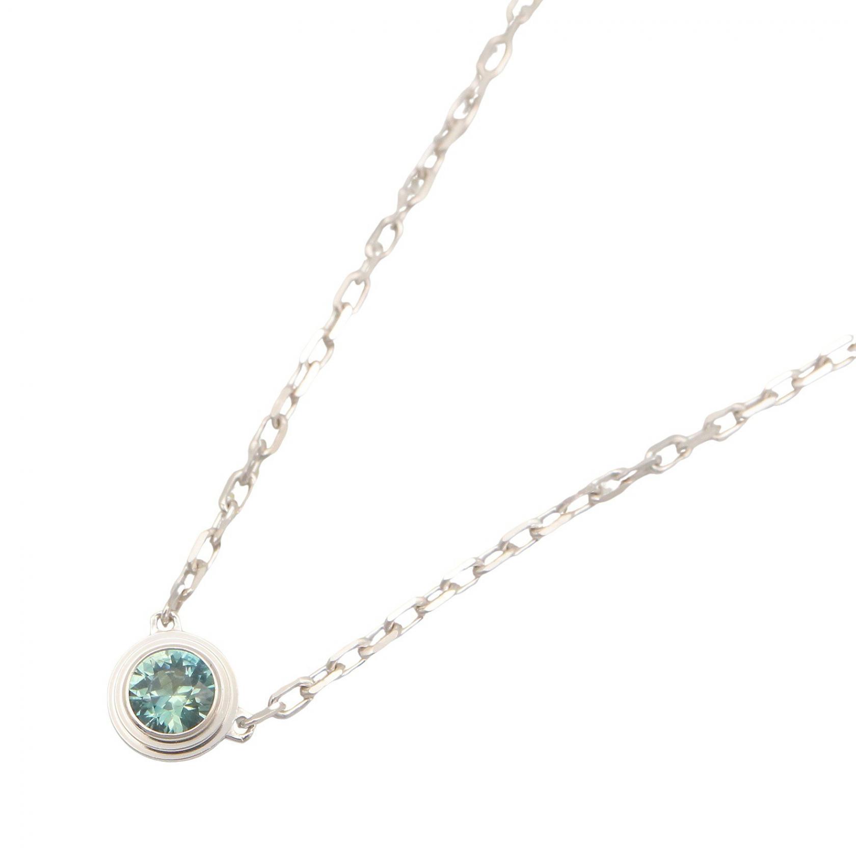 カルティエ CARTIER サフィールレジェ サファイア ネックレス ネックレス ジュエリー K18WG（ホワイトゴールド） サファイア ブルー系 / シルバー系 【中古】