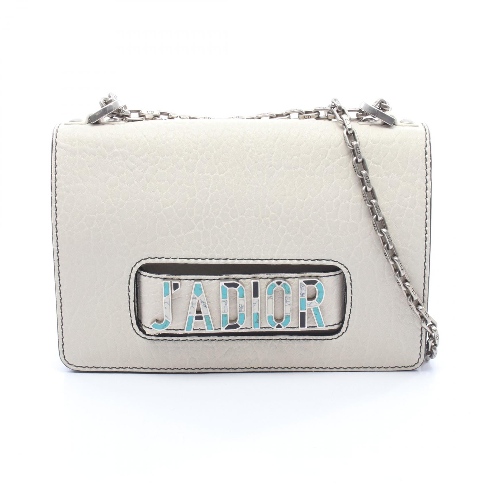 【15%OFFクーポン 7/19 20時~7/26 9:59】ディオール Dior ジャディオール モザイクロゴ ショルダーバッグ バッグ レザー アイボリー系 M9000VQAM 【中古】|RECLO(リクロ)店