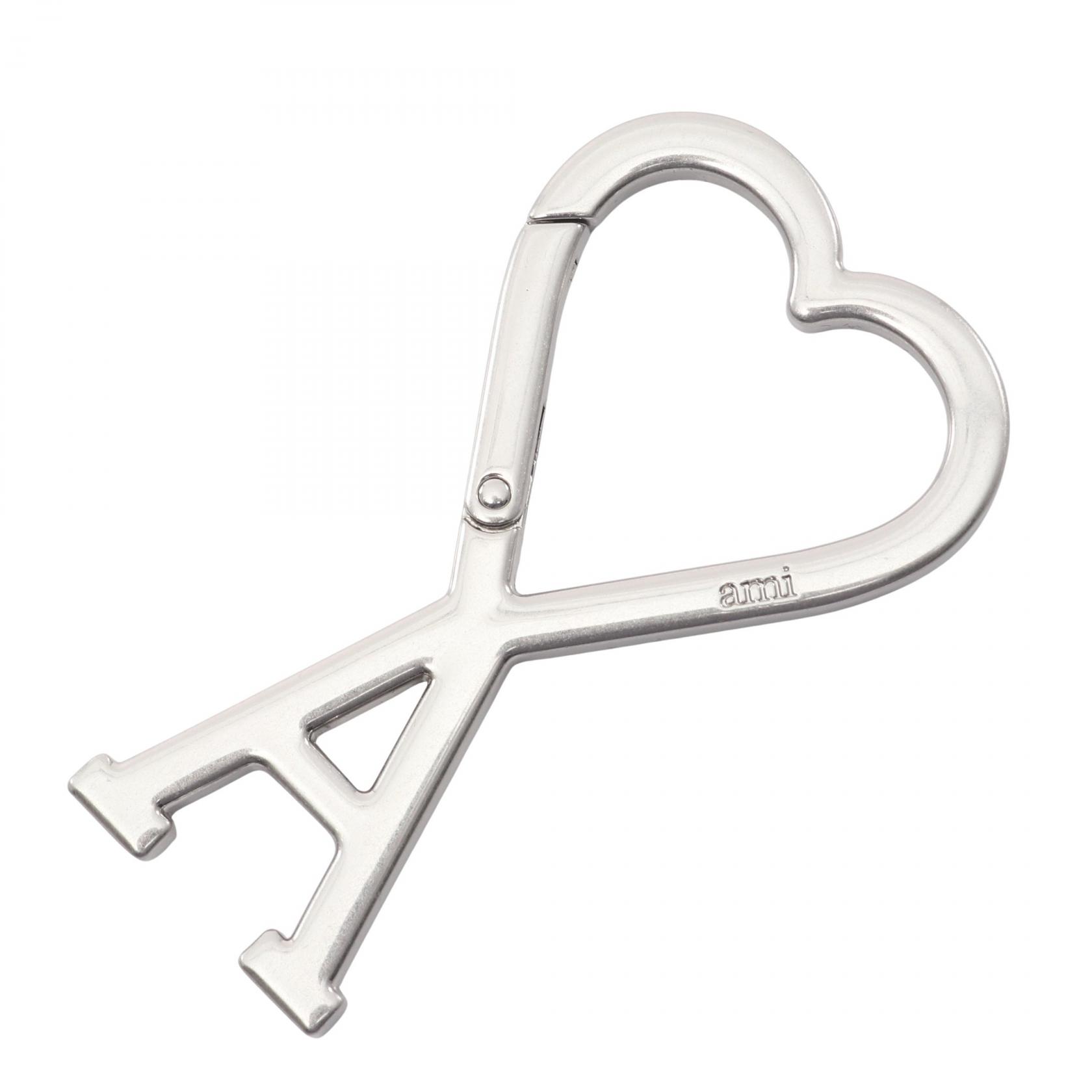 アミ AMI Ami De Coeur フック キーリング キーホルダー アクセサリー メタル シルバー系 UKR907.369905 【新品】｜RECLO（リクロ）店