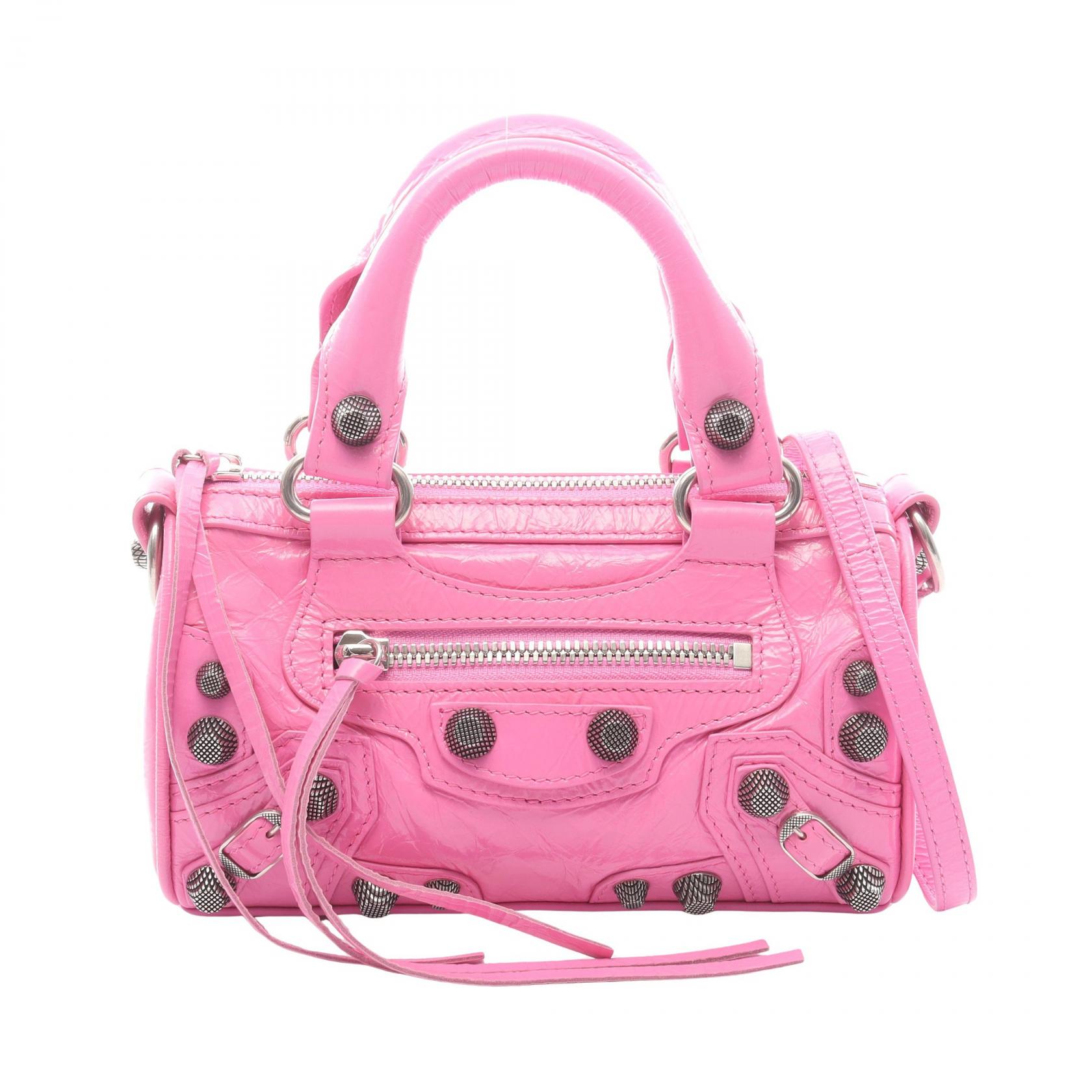 【10%OFFクーポン 7/21 10時~7/26 9:59】バレンシアガ BALENCIAGA ル カゴール ナノ ダッフル 2WAY ハンドバッグ バッグ レザー ピンク系 7925992AA6T5908 【新品】|RECLO(リクロ)店