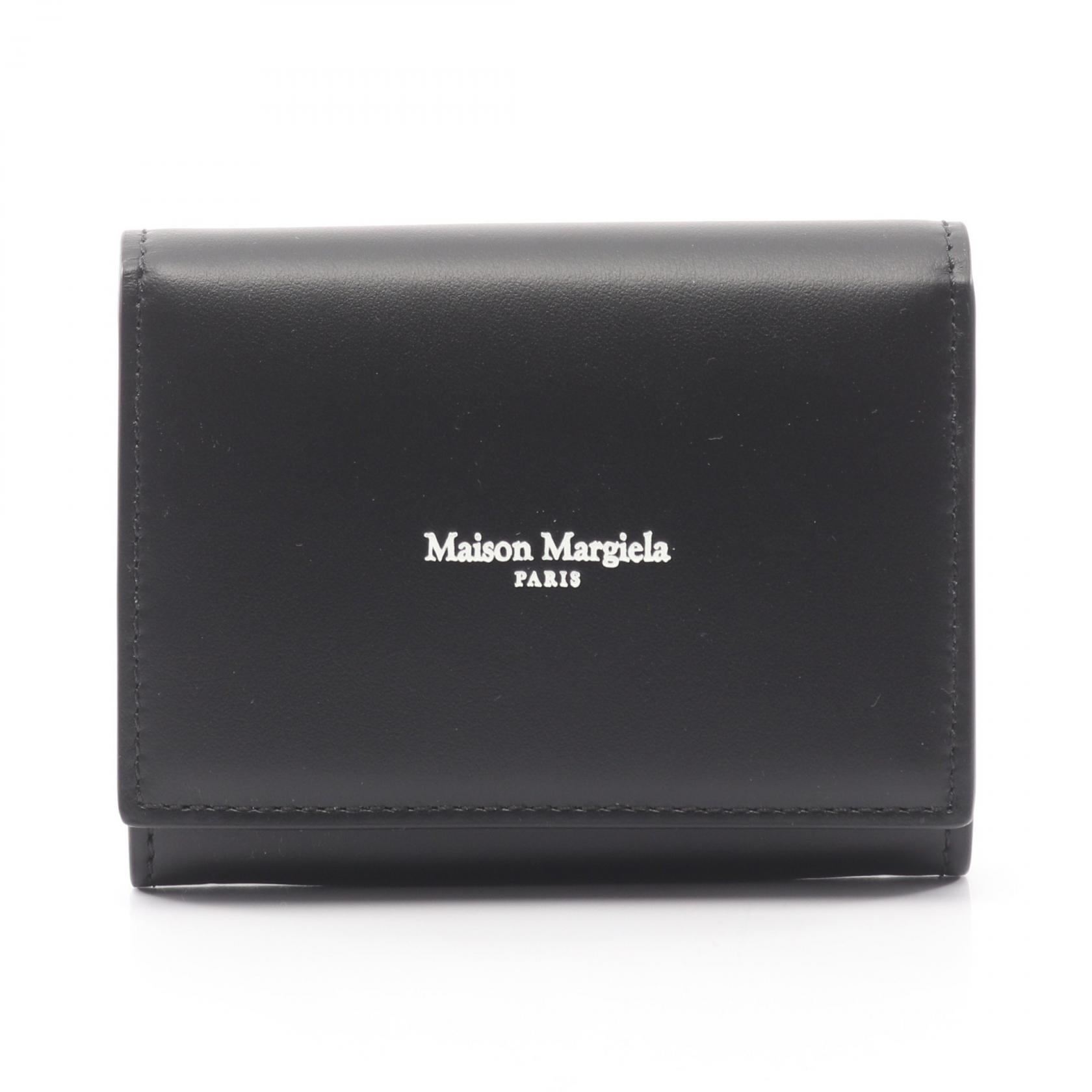【10%OFFクーポン 7/21 10時~7/26 9:59】メゾン マルジェラ Maison Margiela 二つ折り財布 財布 レザー ブラック系 SA2UI0014P8729H1145 【新品】|RECLO(リクロ)店