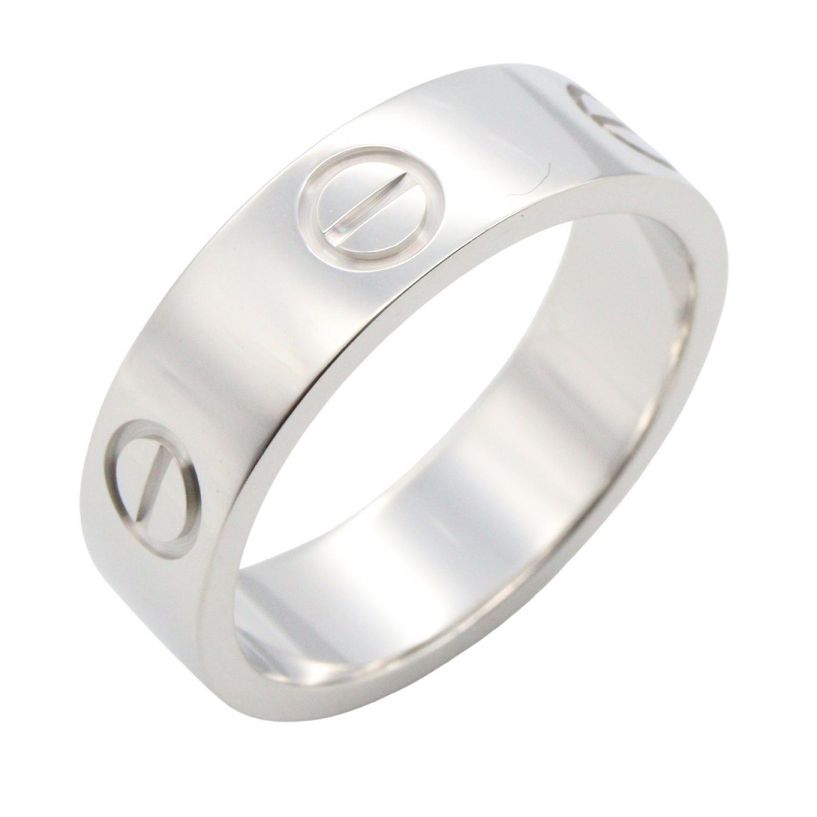 【10%OFFクーポン 7/21 10時～7/26 9:59】カルティエ CARTIER ラブリング リング・指輪 ジュエリー K18WG（ホワイトゴールド） シルバー系 B4084700 【中古】｜RECLO（リクロ）店