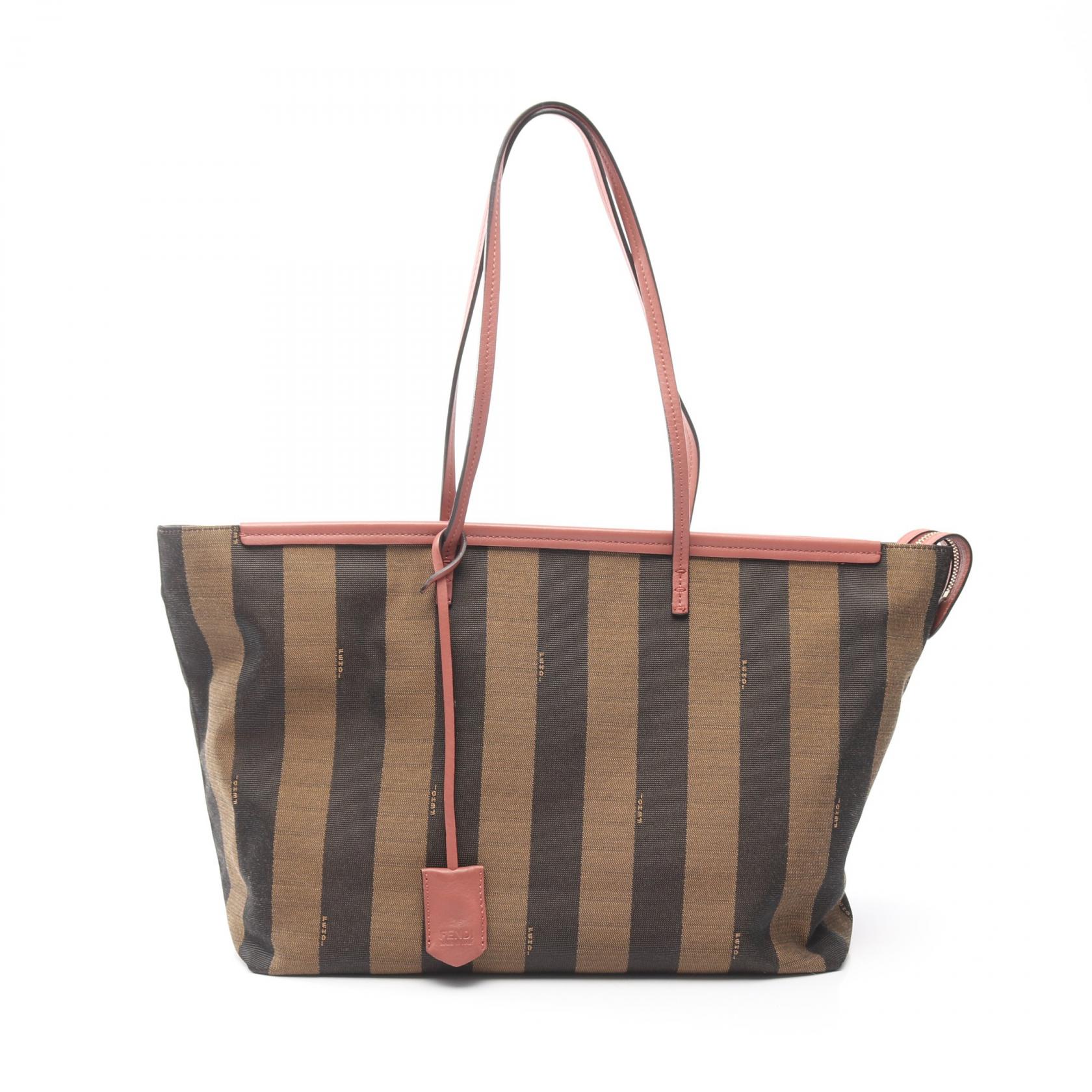 フェンディ FENDI ペカン トートバッグ バッグ キャンバス レザー ブラウン系 【中古】｜RECLO（リクロ）店