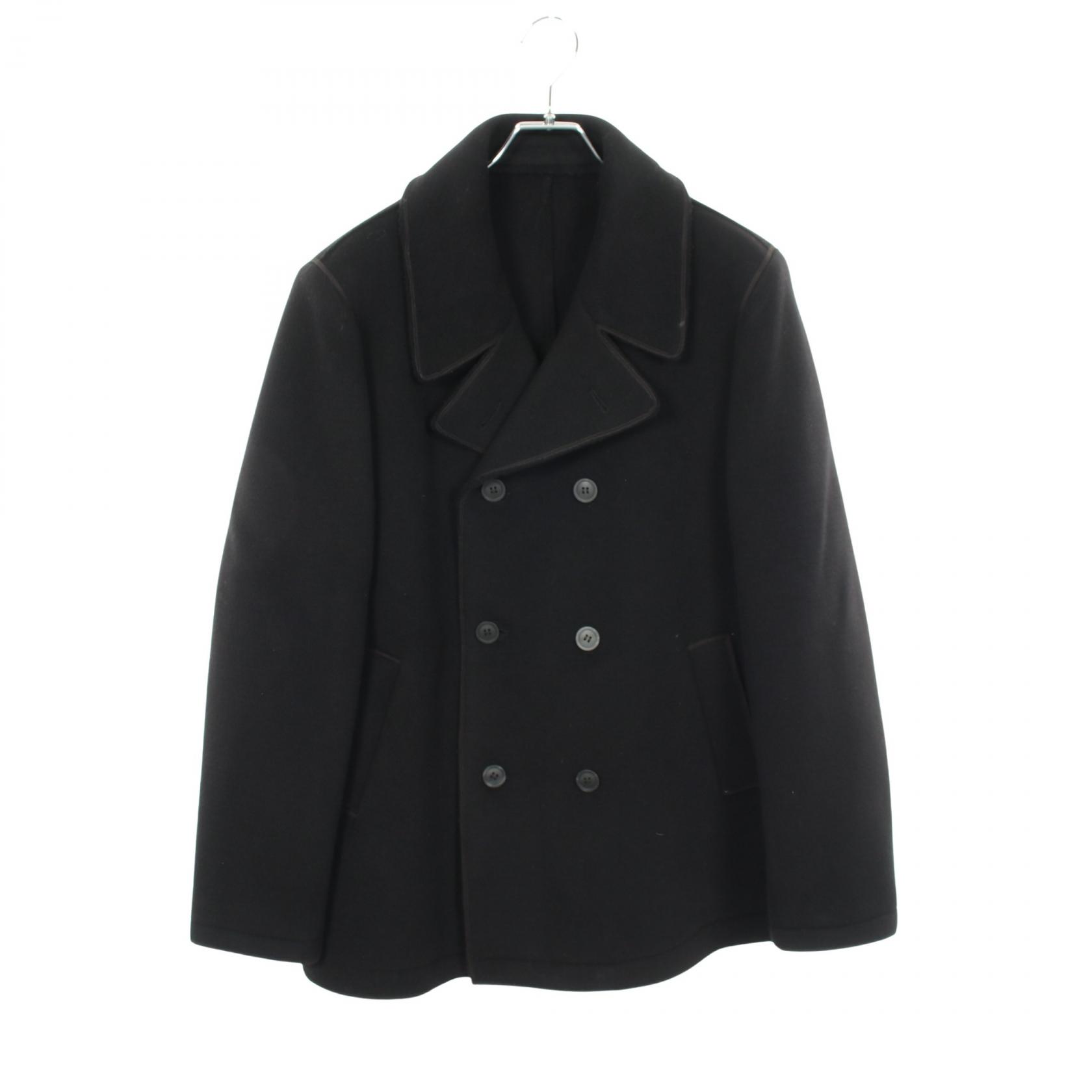 エンポリオ・アルマーニ Emporio Armani ピーコート 衣料品 アウター ウール ブラック系 M1B410 M1698 【中古】｜RECLO（リクロ）店