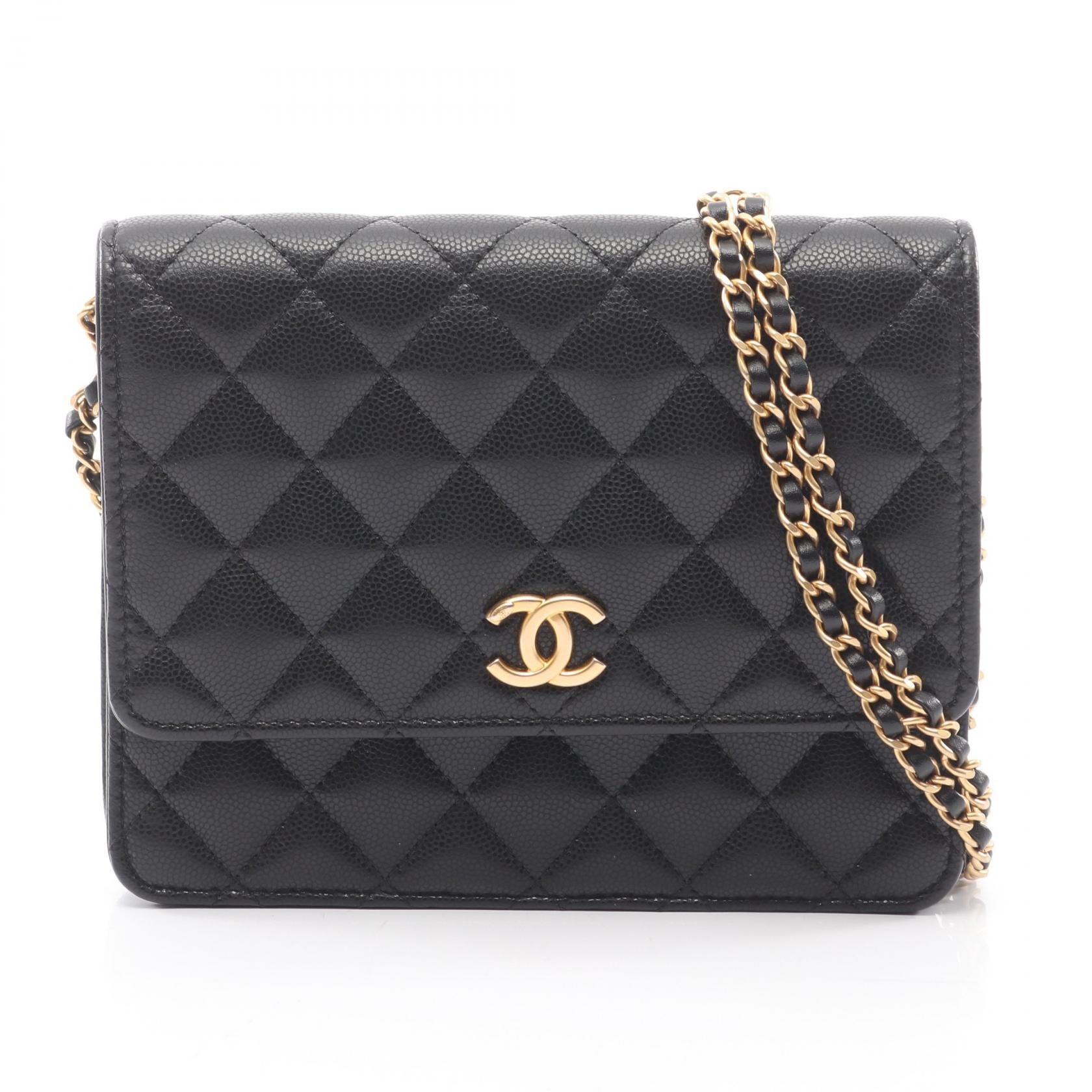 【15%OFFクーポン 7/19 20時~7/26 9:59】シャネル CHANEL マトラッセ ショルダーバッグ バッグ キャビアスキン(グレインドカーフ) ブラック系 【中古】|RECLO(リクロ)店