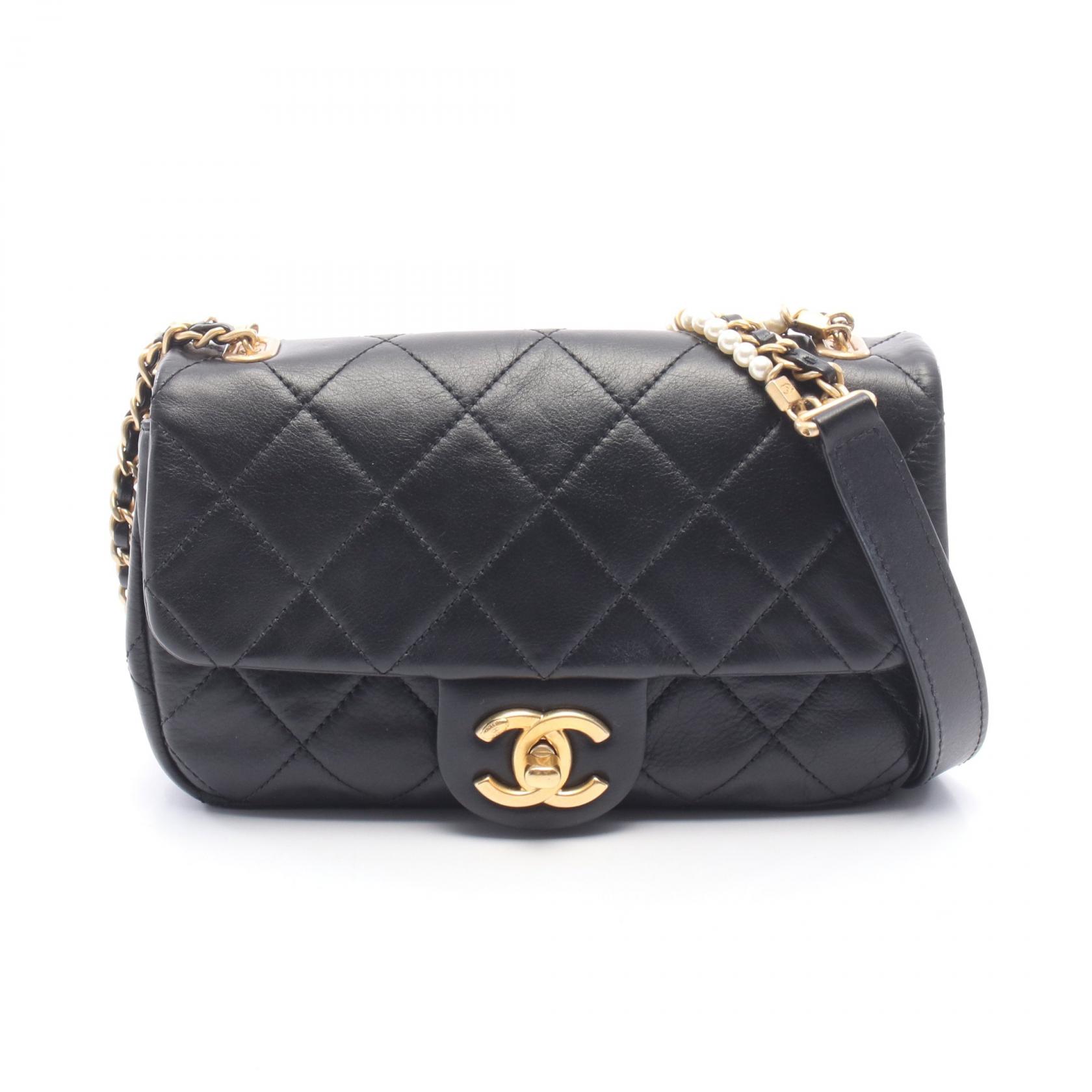 【15%OFFクーポン 7/19 20時～7/26 9:59】シャネル CHANEL マトラッセ ショルダーバッグ バッグ レザー ブラック系 AS2210 【中古】｜RECLO（リクロ）店