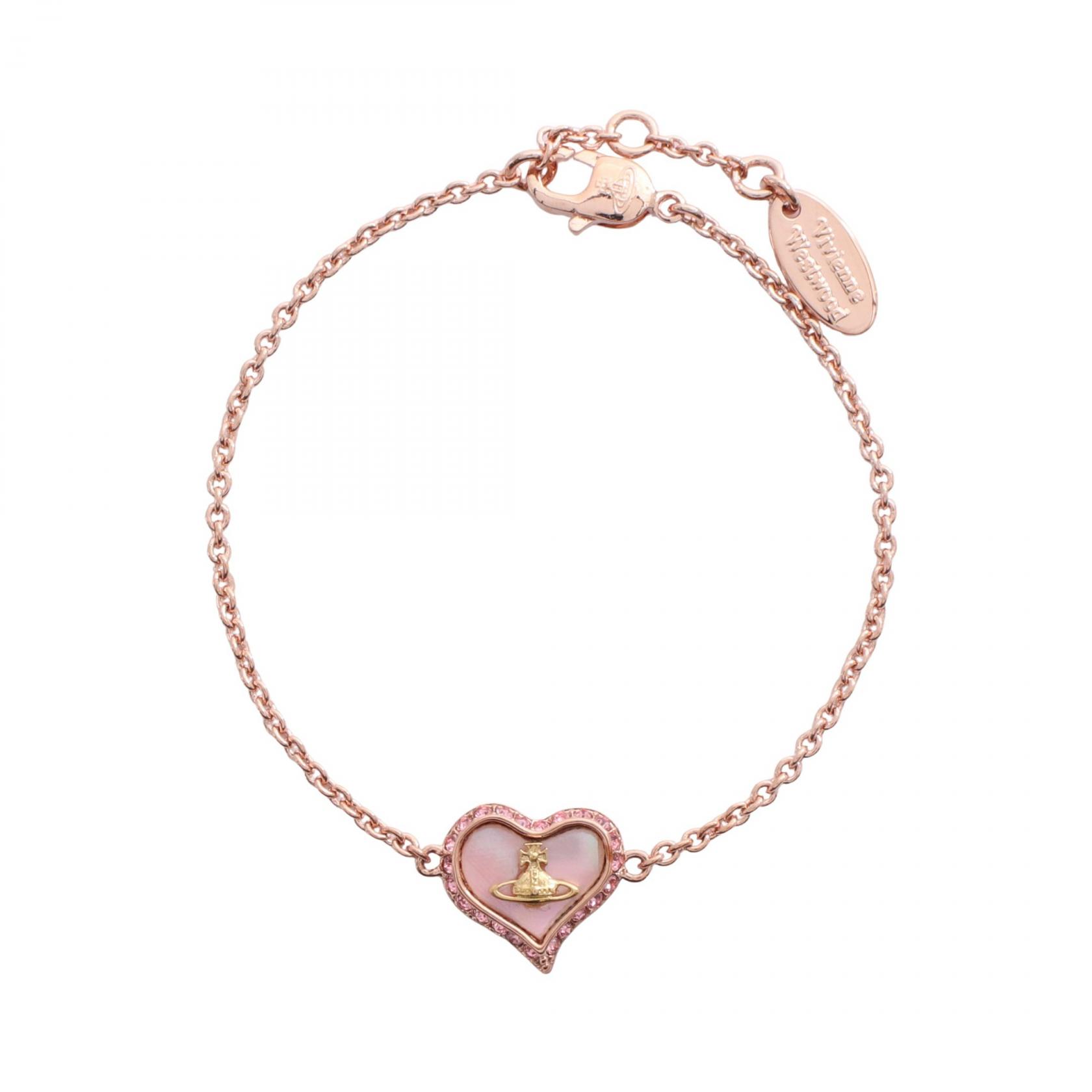 【10%OFFクーポン 7/18 0時～7/21 9:59】ヴィヴィアンウエストウッド Vivienne Westwood PETRA ブレスレット アクセサリー GP（ゴールドメッキ） ラインストーン ゴールド系 / ピンク系 6102006002G208 【新品】｜RECLO（リクロ）店