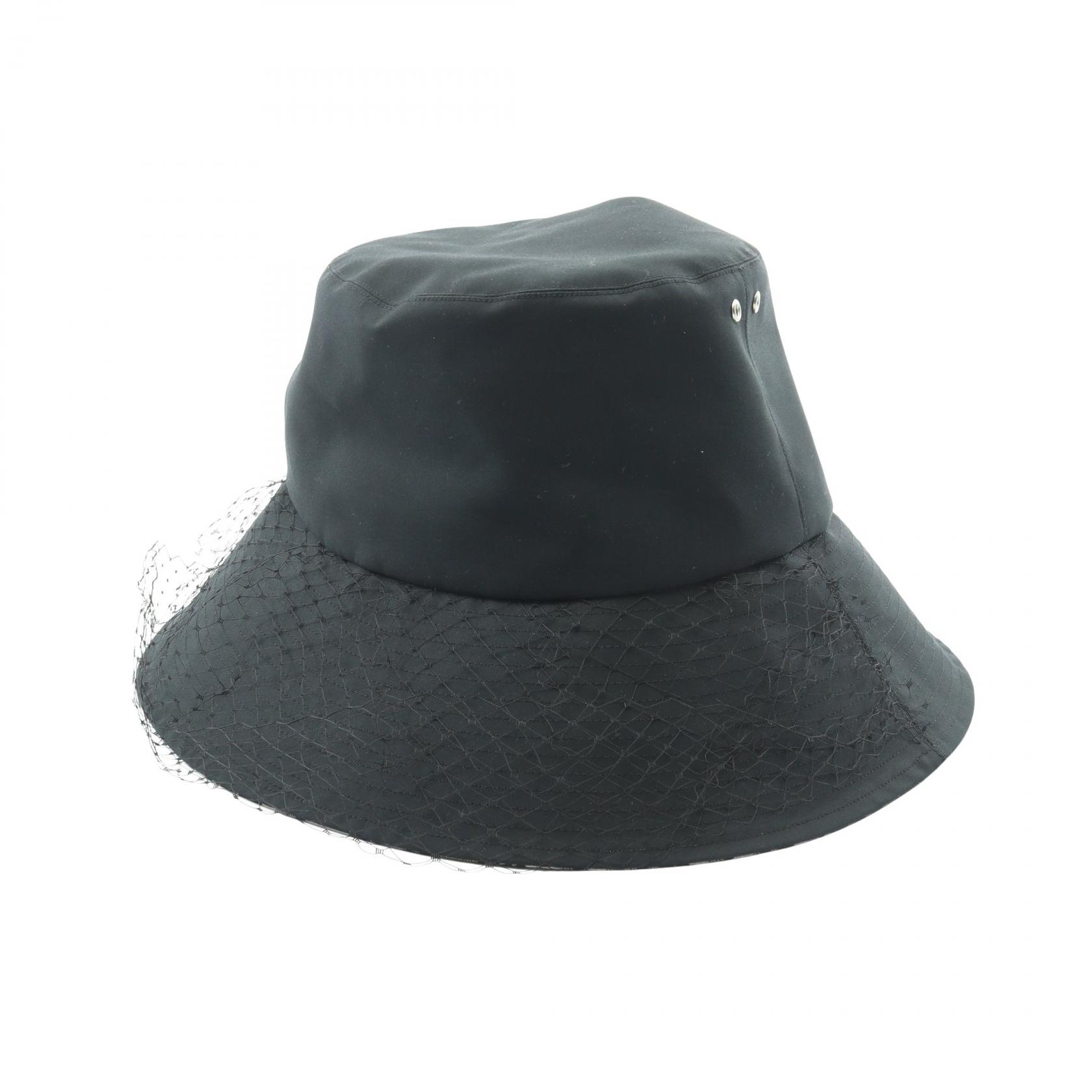 【10%OFFクーポン 7/21 10時~7/26 9:59】ディオール Dior TEDDY-D ボブハット チュール バケット ハット 帽子 ポリエステル / コットン ブラック系 95TDD924G130 【中古】|RECLO(リクロ)店