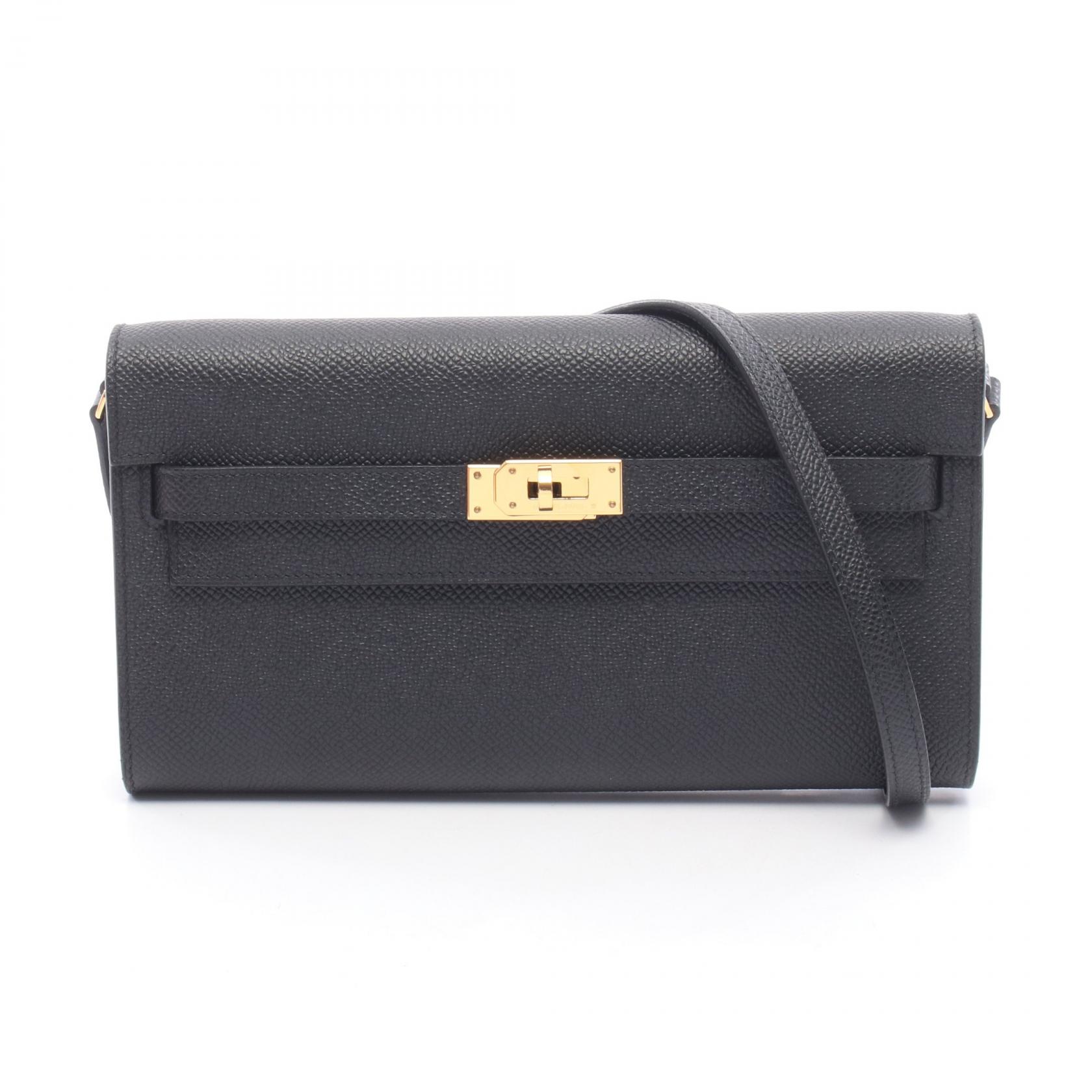 【10%OFFクーポン 7/21 10時～7/26 9:59】エルメス HERMES ケリートゥーゴー ショルダーバッグ バッグ レザー ヴォーエプソン ヴォーエプソン ブラック系 【中古】｜RECLO（リクロ）店