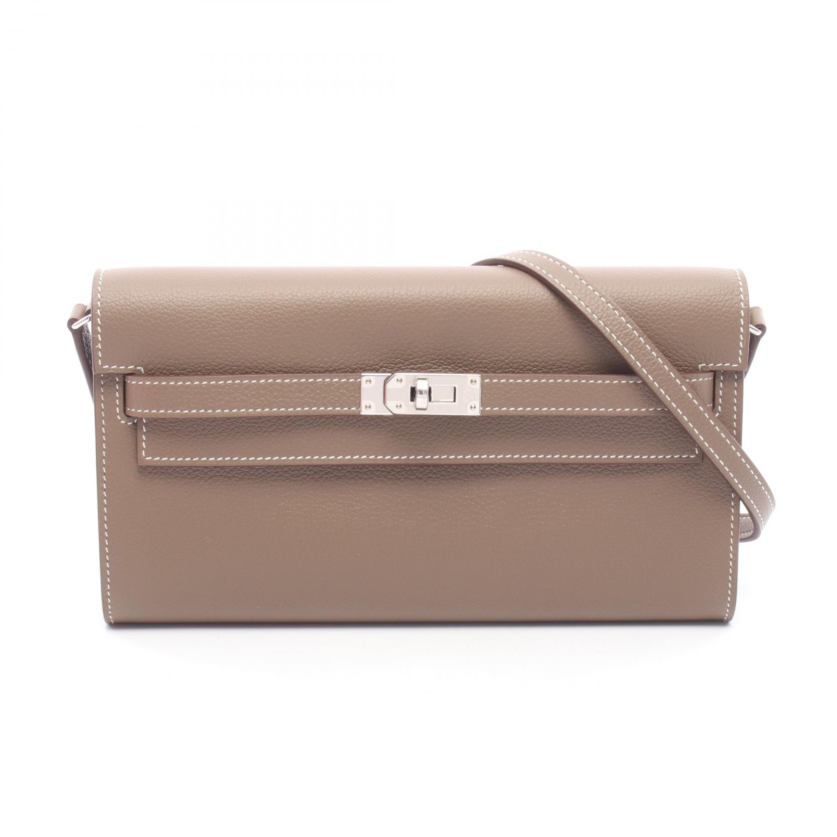 【10%OFFクーポン 7/21 10時～7/26 9:59】エルメス HERMES ケリートゥーゴー ショルダーバッグ バッグ レザー エバーカラー エバーカラー グレー系 【中古】｜RECLO（リクロ）店