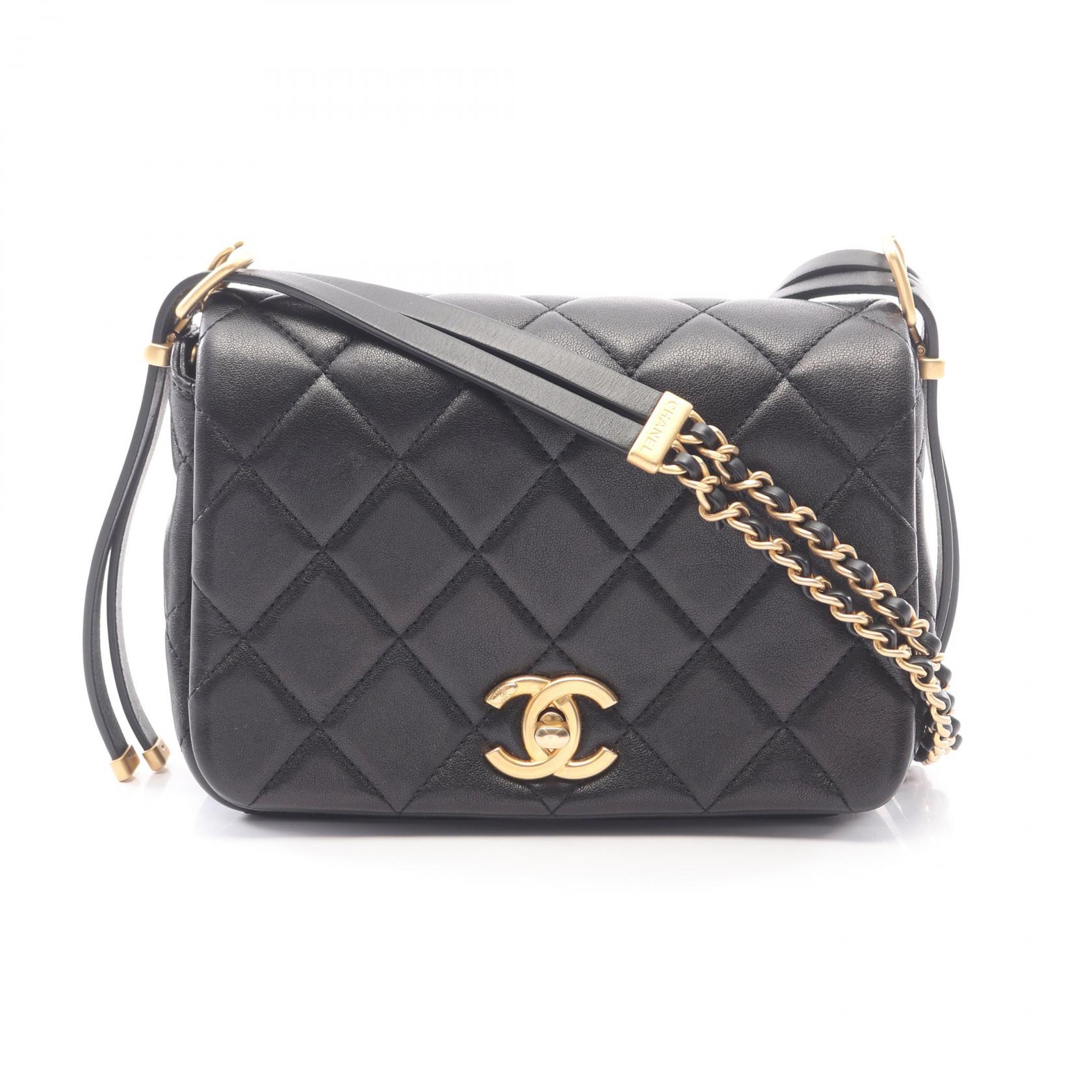 【15%OFFクーポン 7/19 20時~7/26 9:59】シャネル CHANEL マトラッセ ショルダーバッグ バッグ レザー ブラック系 【中古】|RECLO(リクロ)店