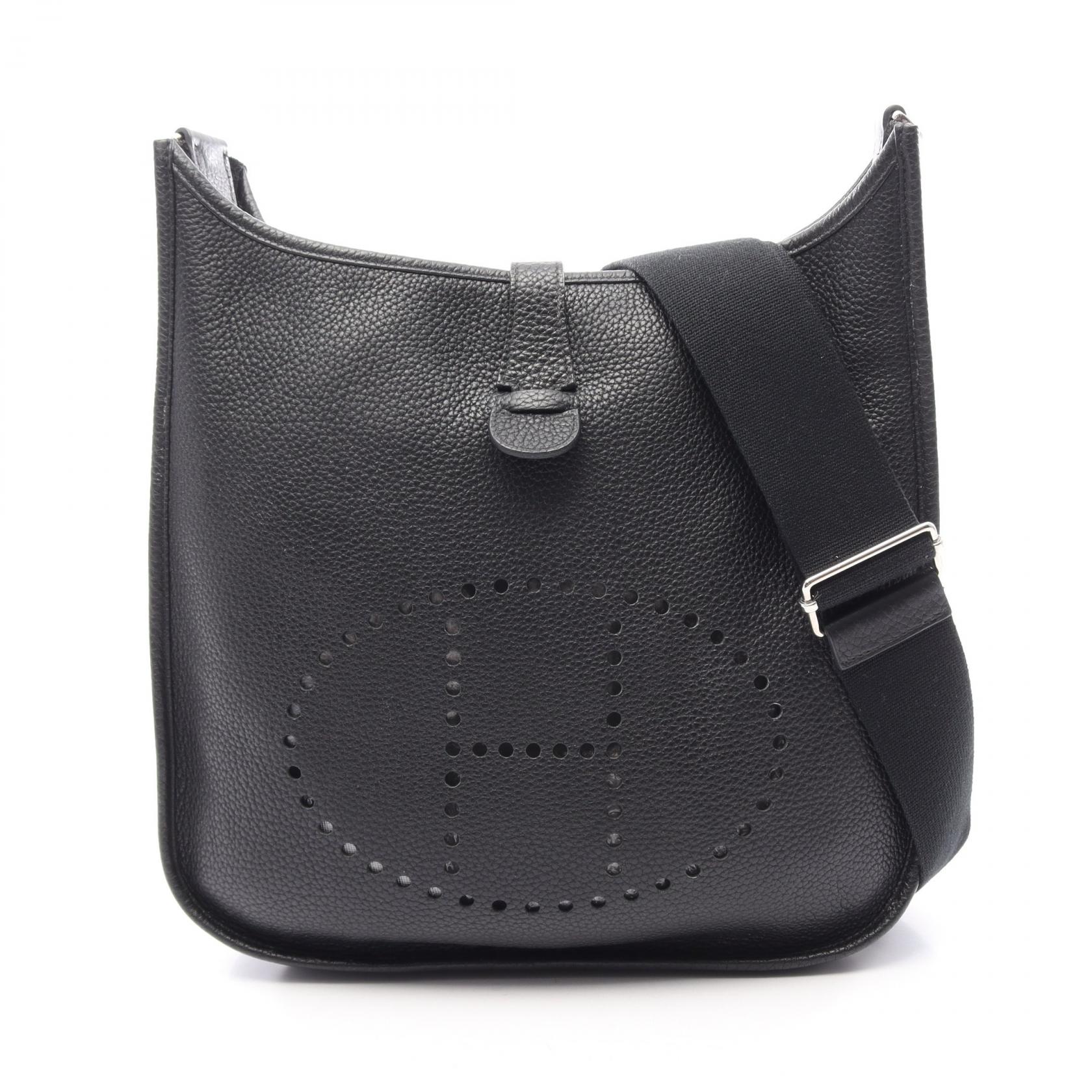 【15%OFFクーポン 7/19 20時~7/26 9:59】エルメス HERMES エヴリン 3 トロワ GM ショルダーバッグ バッグ レザー トリヨンクレマンス トリヨンクレマンス ブラック系 【中古】|RECLO(リクロ)店