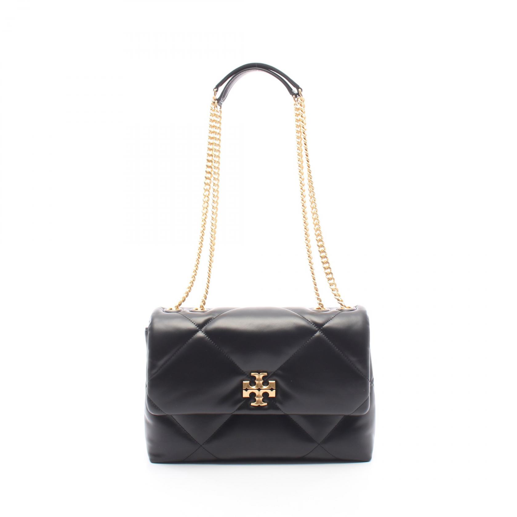 【10%OFFクーポン 7/21 10時～7/26 9:59】トリーバーチ Tory Burch KIRA キラ ダイヤモンドキルト ショルダーバッグ バッグ レザー ブラック系 154704001 【新品】｜RECLO（リクロ）店