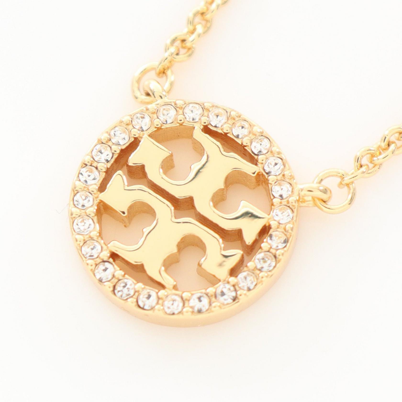 トリーバーチ Tory Burch ミラー ネックレス ジュエリー GP(ゴールドメッキ) ラインストーン ゴールド系 / クリア系 53420783 【新品】|RECLO(リクロ)店