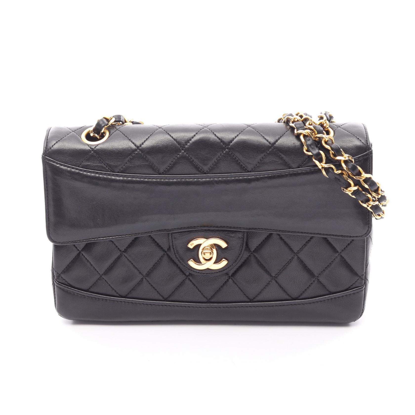 【15%OFFクーポン 7/19 20時~7/26 9:59】シャネル CHANEL マトラッセ ショルダーバッグ バッグ ラムスキン(羊革) ブラック系 【中古】|RECLO(リクロ)店