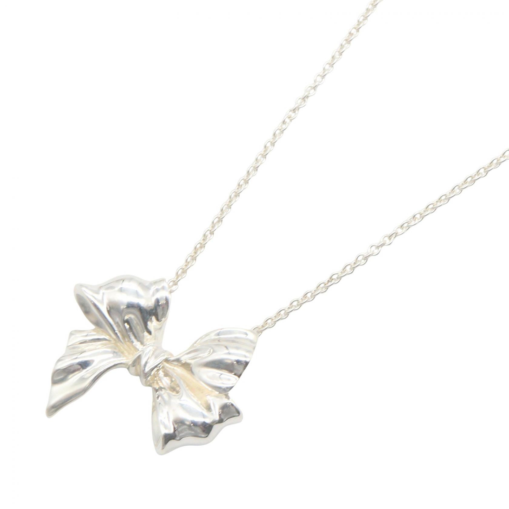 【10%OFFクーポン 7/21 10時～7/26 9:59】ティファニー TIFFANY＆CO リボン ネックレス ネックレス ジュエリー シルバー925 シルバー系 【中古】｜RECLO（リクロ）店