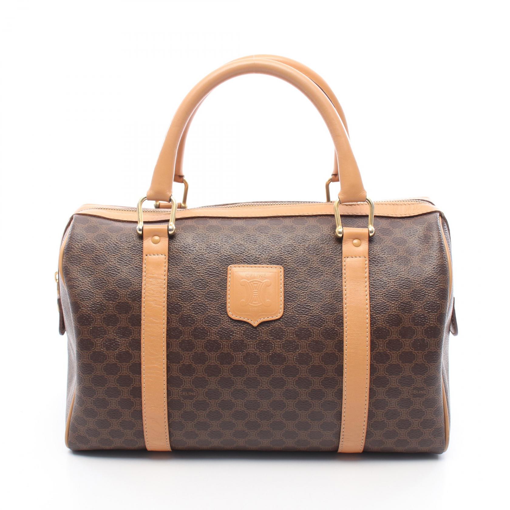 【20%OFFクーポン 7/19 20時～7/26 9:59】セリーヌ CELINE マカダム トートバッグ バッグ PVCコーティングキャンバス レザー ブラウン系 【中古】｜RECLO（リクロ）店 35,750円