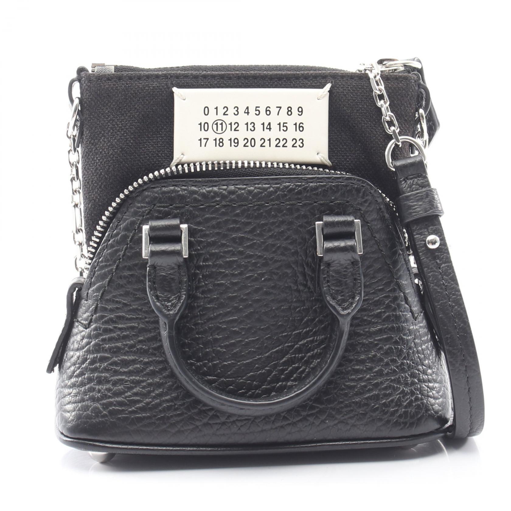 【15%OFFクーポン 7/19 20時～7/26 9:59】メゾンマルジェラ11 Maison Margiela 11 5AC BABY 2WAY ショルダーバッグ バッグ レザー ブラック系 SB3WG0025 【中古】｜RECLO（リクロ）店