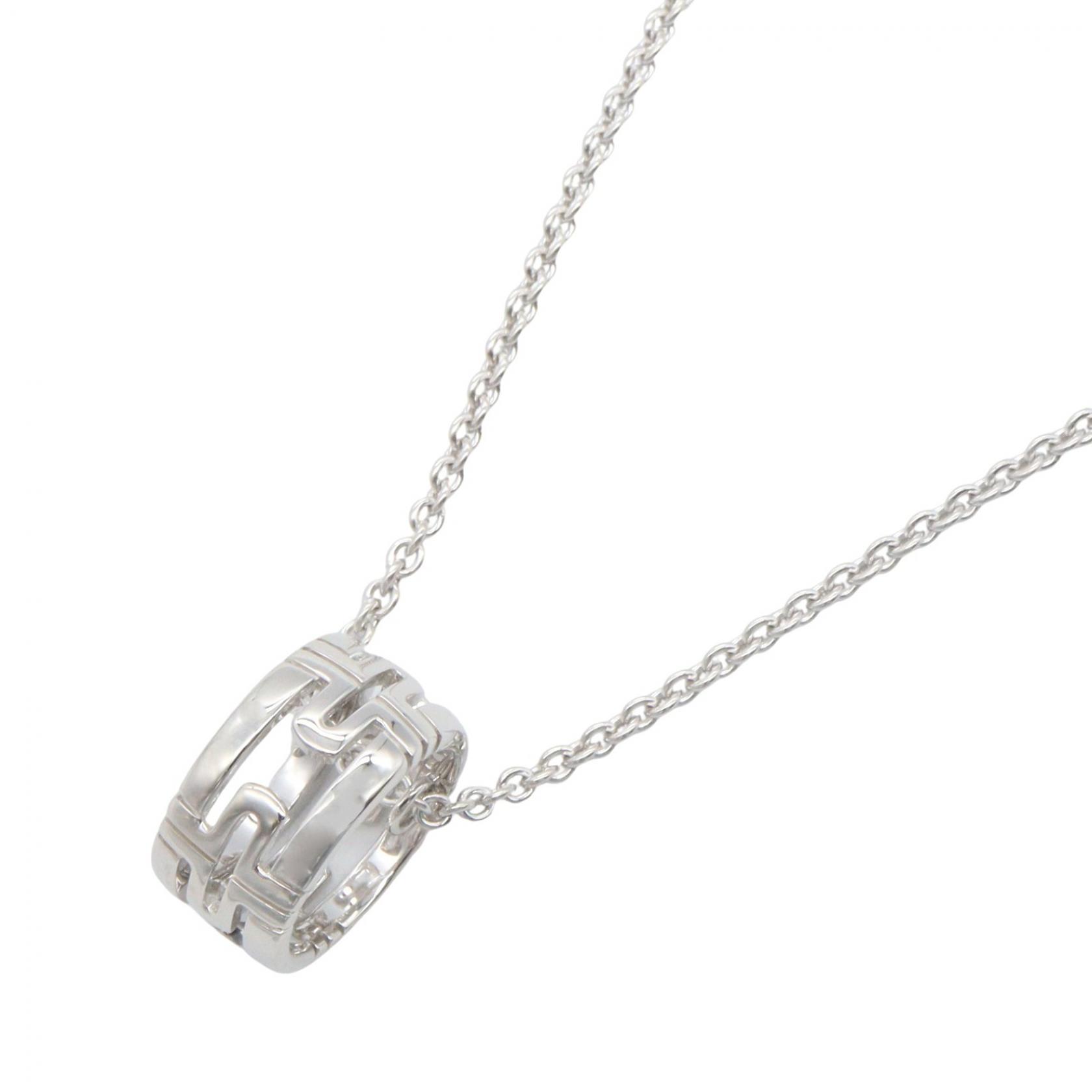 【10%OFFクーポン 7/21 10時~7/26 9:59】ブルガリ BVLGARI パレンテシ ネックレス ネックレス ジュエリー K18WG(ホワイトゴールド) シルバー系 【中古】|RECLO(リクロ)店