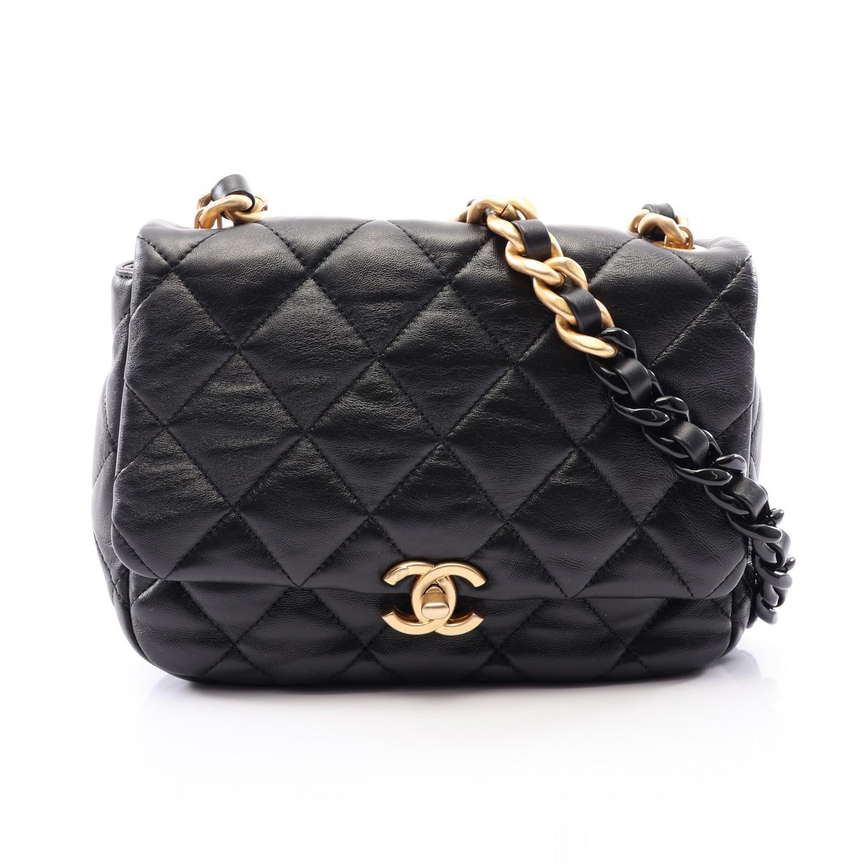 【15%OFFクーポン 7/19 20時~7/26 9:59】シャネル CHANEL マトラッセ コンビ金具 ショルダーバッグ バッグ レザー ブラック系 【中古】|RECLO(リクロ)店