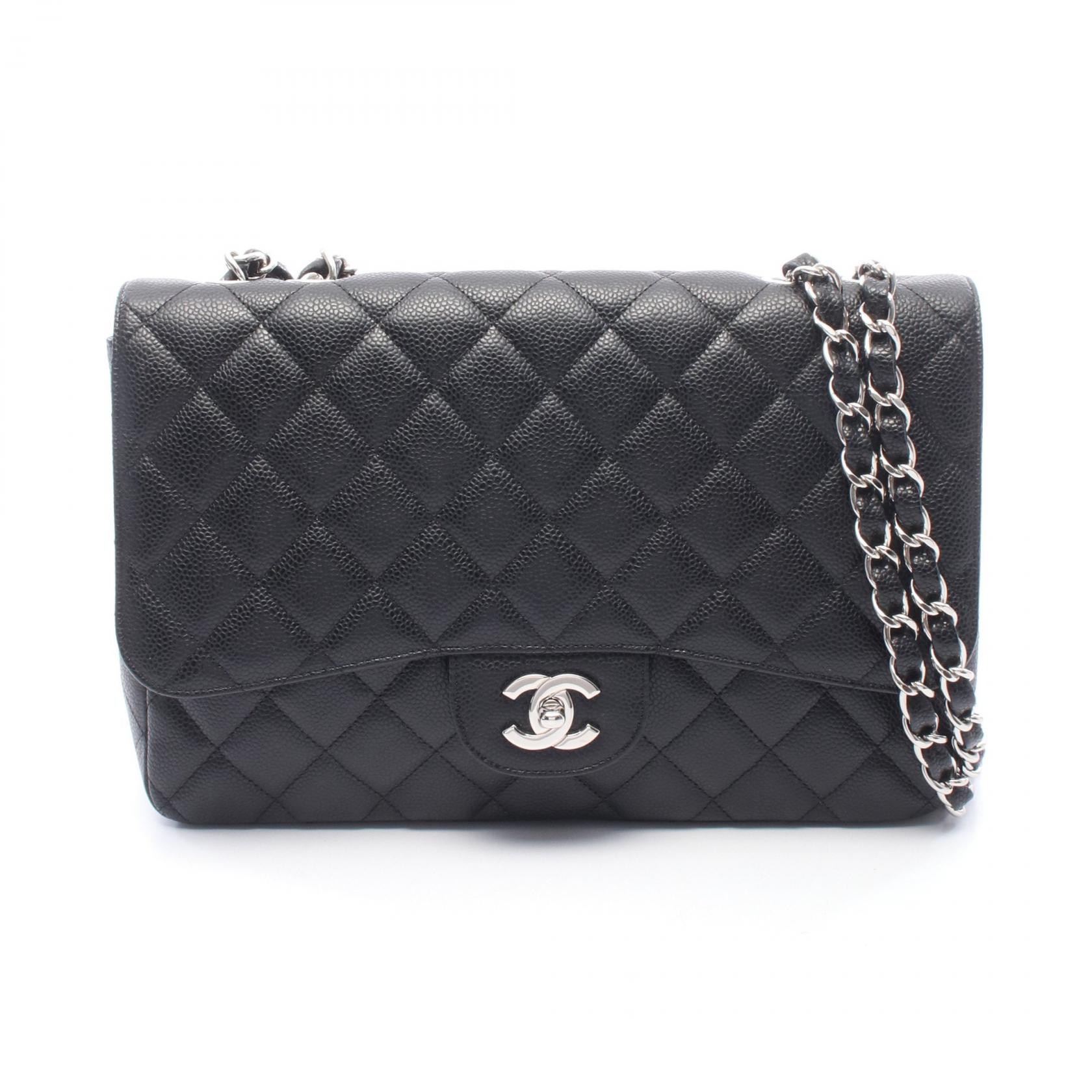 【15%OFFクーポン 7/19 20時～7/26 9:59】シャネル CHANEL デカマトラッセ30 シングルフラップ ショルダーバッグ バッグ カーフ（牛革） ブラック系 【中古】｜RECLO（リクロ）店