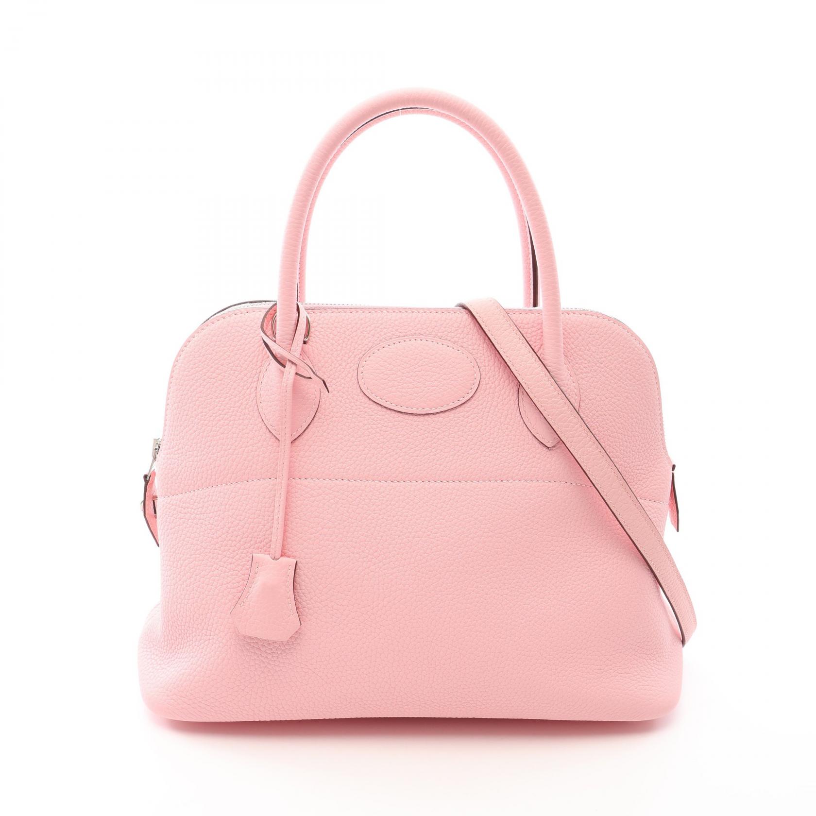 【10%OFFクーポン 7/21 10時～7/26 9:59】エルメス HERMES ボリード31 ハンドバッグ バッグ レザー トリヨンクレマンス トリヨンクレマンス ピンク系 【中古】｜RECLO（リクロ）店