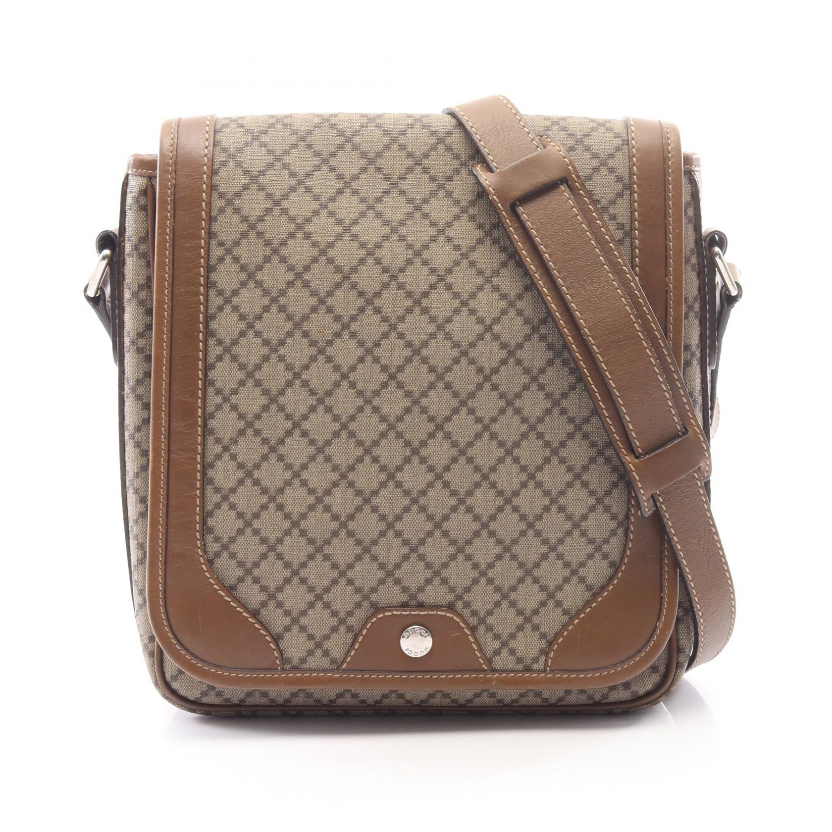 【15%OFFクーポン 7/19 20時~7/26 9:59】グッチ GUCCI ディアマンテ ショルダーバッグ バッグ PVCコーティングキャンバス レザー ベージュ系 / ブラウン系 295679 【中古】|RECLO(リクロ)店