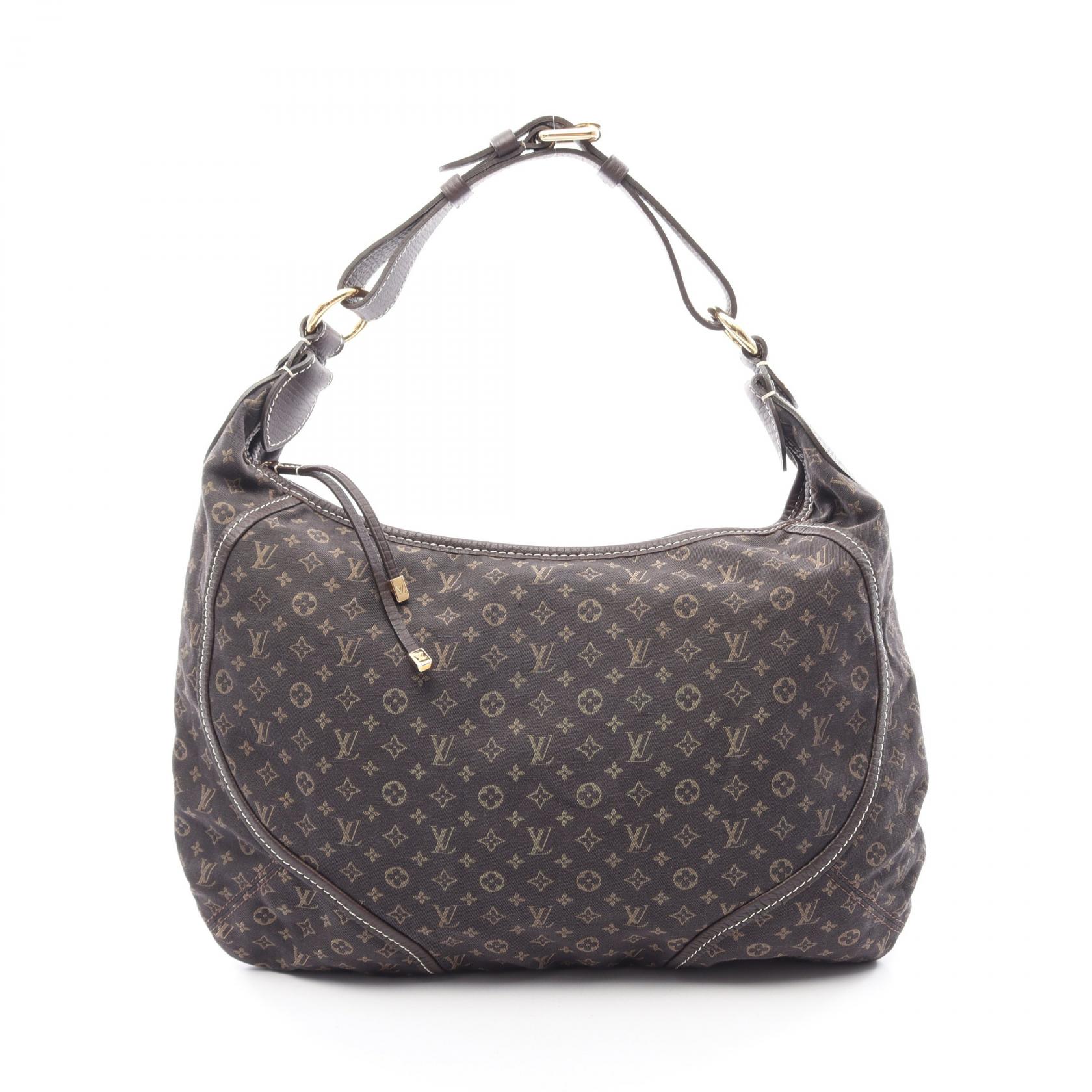 【15%OFFクーポン 7/19 20時~7/26 9:59】ルイ・ヴィトン LOUIS VUITTON マノンMM ショルダーバッグ バッグ キャンバス レザー モノグラム・ミニ・ラン ブラウン系 M95619 【中古】|RECLO(リクロ)店