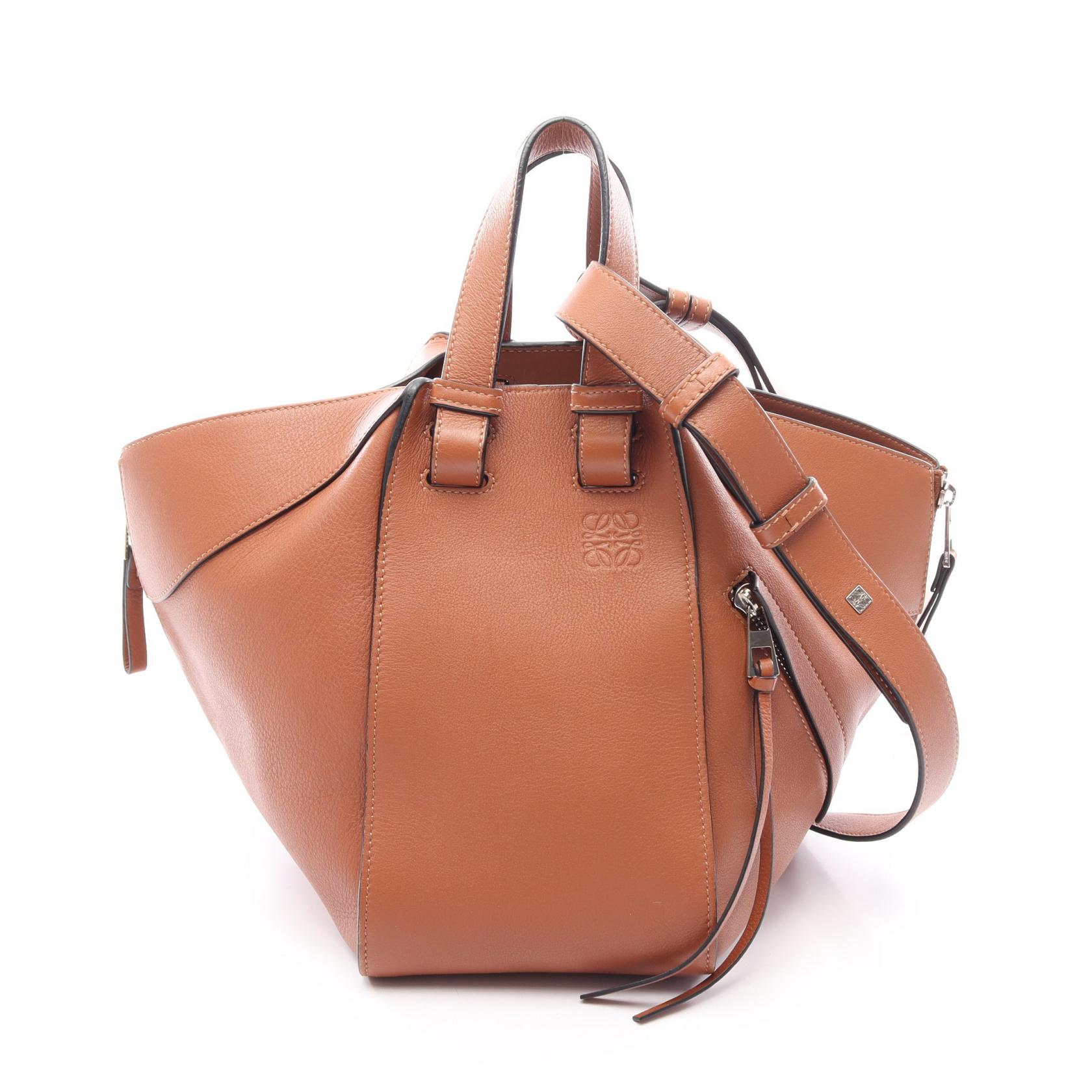 ロエベ LOEWE HAMMOCK SMALL ハンモック スモール 2WAY ハンドバッグ バッグ レザー ブラウン系 【中古】｜RECLO（リクロ）店