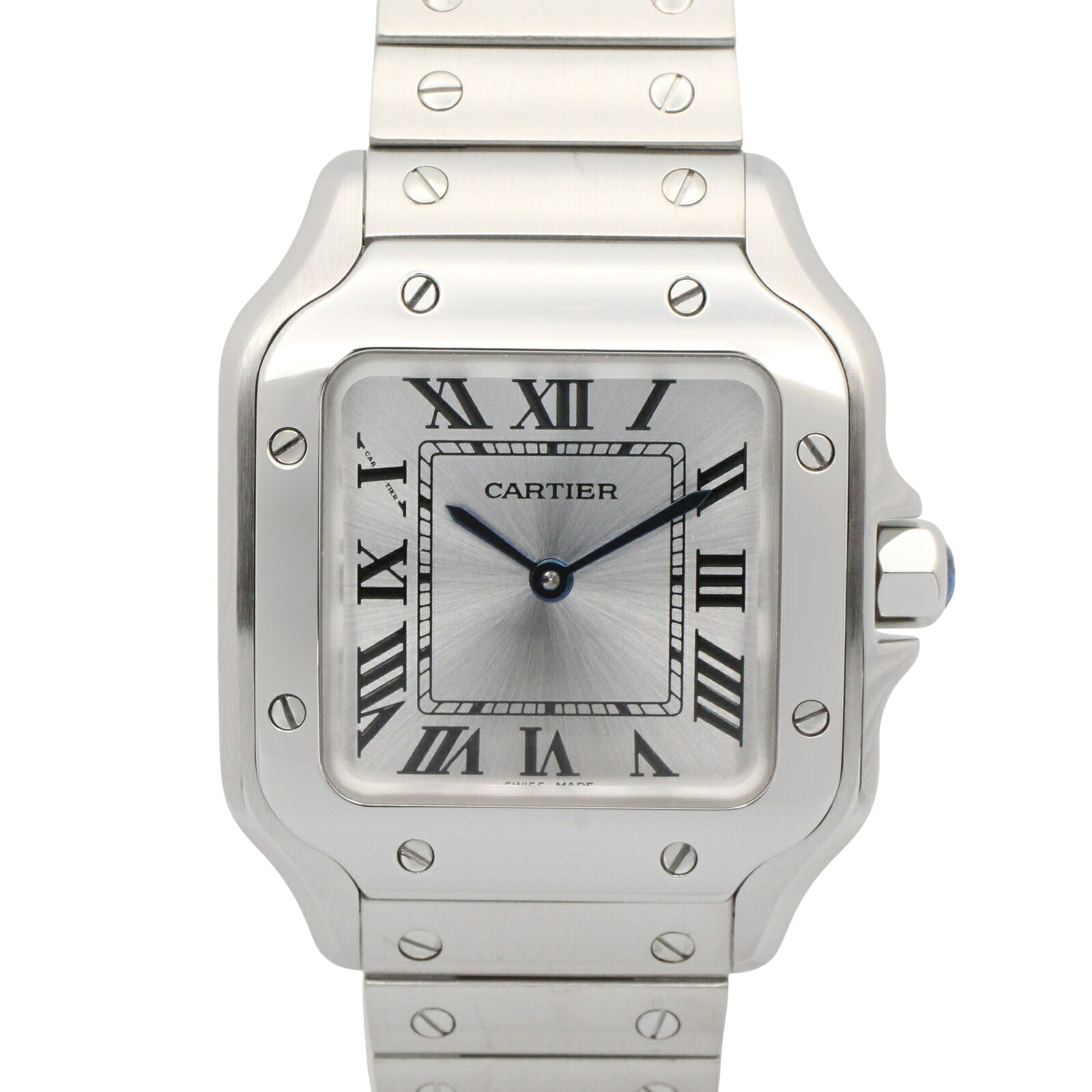 【10%OFFクーポン 7/21 10時~7/26 9:59】カルティエ CARTIER サントス ドゥ カルティエ SM 腕時計 時計 ステンレススチール シルバー系 WSSA0082 【中古】|RECLO(リクロ)店