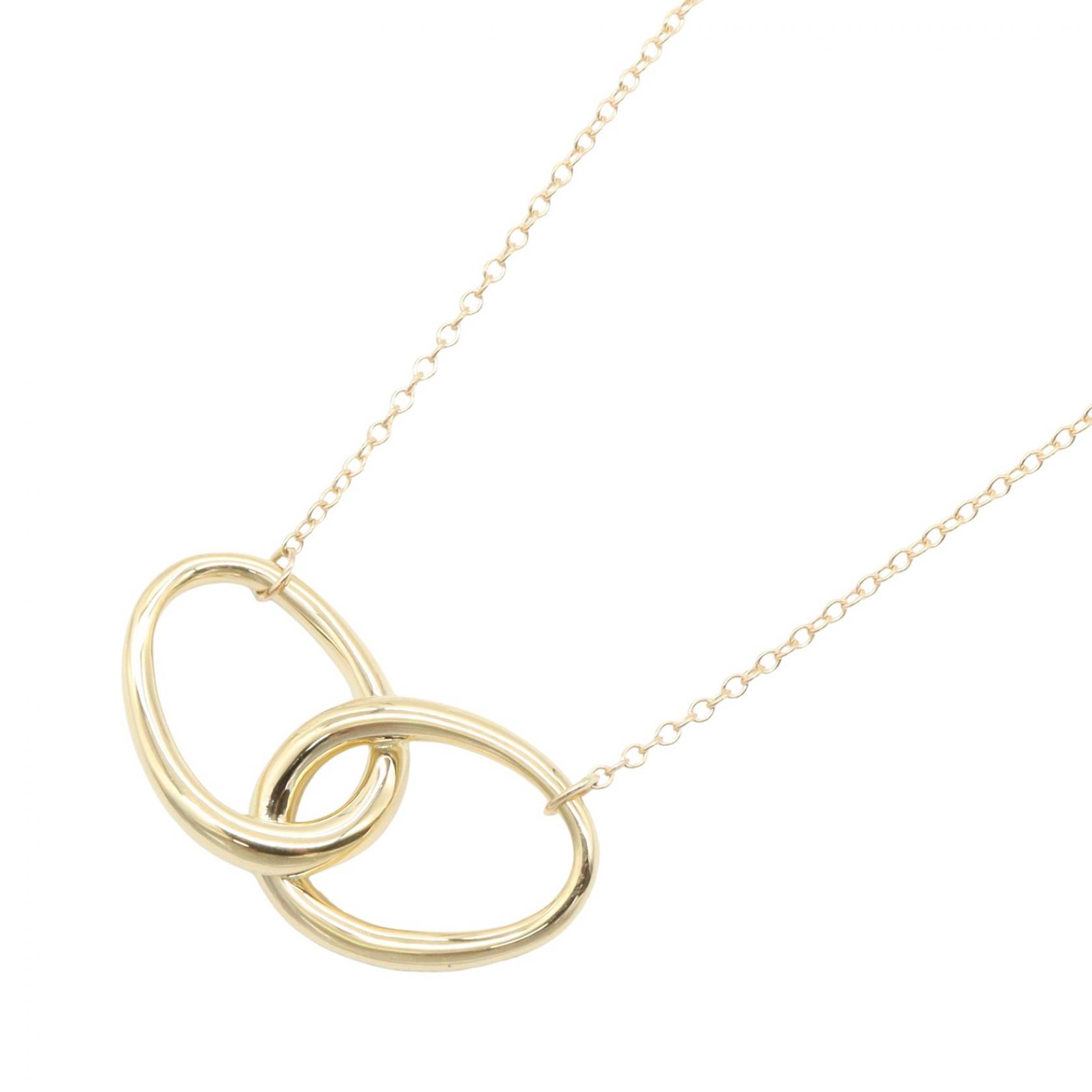【10%OFFクーポン 7/21 10時～7/26 9:59】ティファニー TIFFANY＆CO ダブルループ ネックレス ネックレス ジュエリー K18（イエローゴールド） ゴールド系 【中古】｜RECLO（リクロ）店