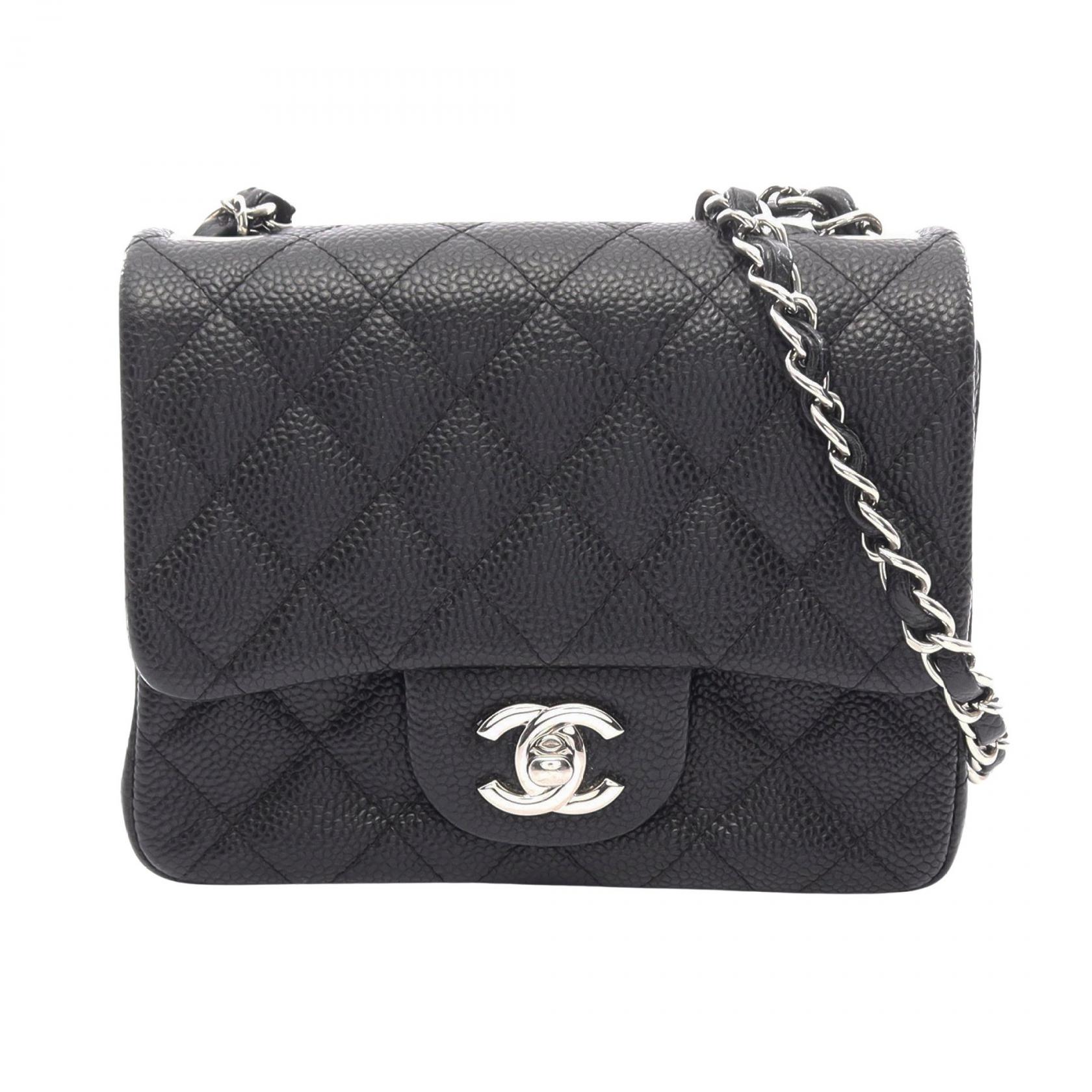 【15%OFFクーポン 7/19 20時~7/26 9:59】シャネル CHANEL ミニマトラッセ ショルダーバッグ バッグ キャビアスキン(グレインドカーフ) ブラック系 A35200 【中古】|RECLO(リクロ)店