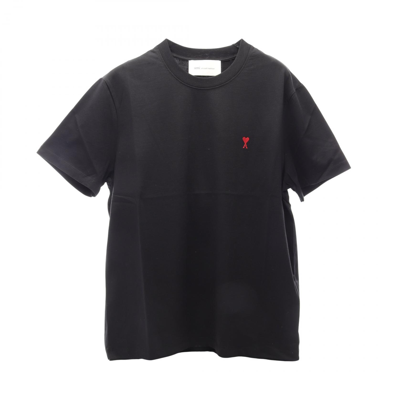 アミ AMI AMI DE COEUR 半袖Tシャツ 衣料品 トップス コットン ブラック系 UTS035.724001M 【新品】｜RECLO（リクロ）店