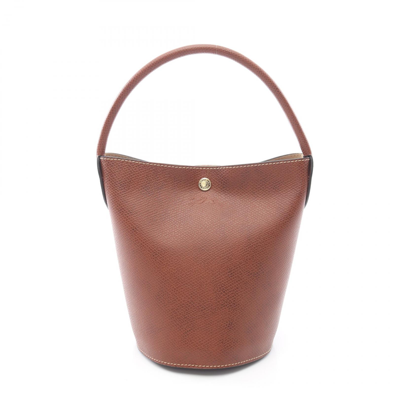 【10%OFFクーポン 7/21 10時～7/26 9:59】ロンシャン Longchamp EPURE S バケットバッグ ハンドバッグ バッグ レザー ブラウン系 10161HYZ035 【新品】｜RECLO（リクロ）店