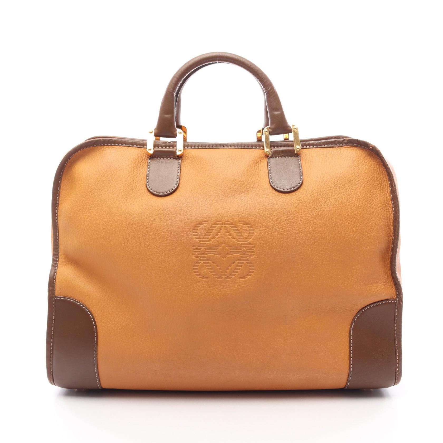 【20%OFFクーポン 7/19 20時~7/26 9:59】ロエベ LOEWE アマソナ40 ハンドバッグ バッグ レザー ブラウン系 【中古】|RECLO(リクロ)店