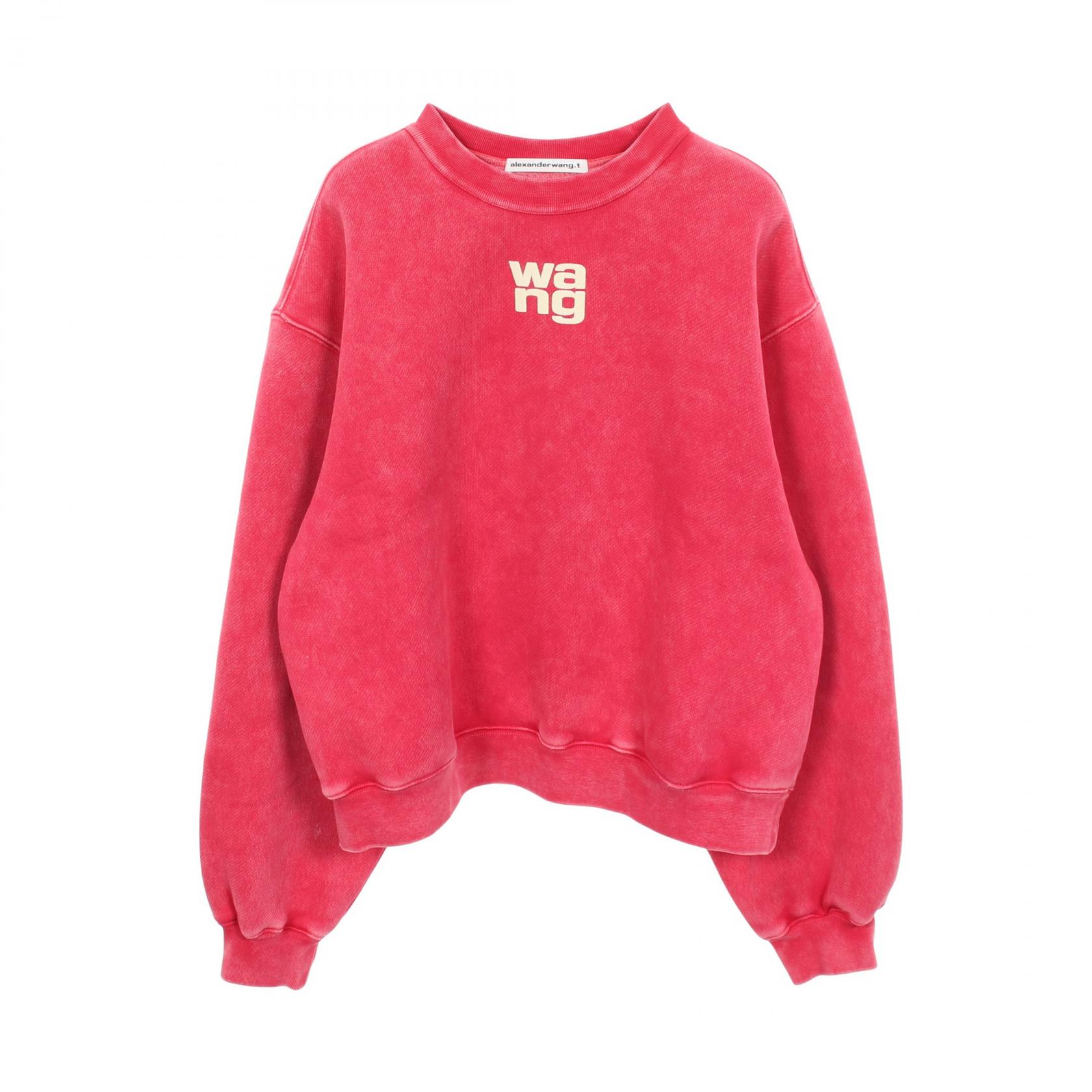 アレキサンダーワン alexanderwang ロゴ 裏起毛 スウェット 衣料品 トップス コットン レッド系 【中古】｜RECLO（リクロ）店