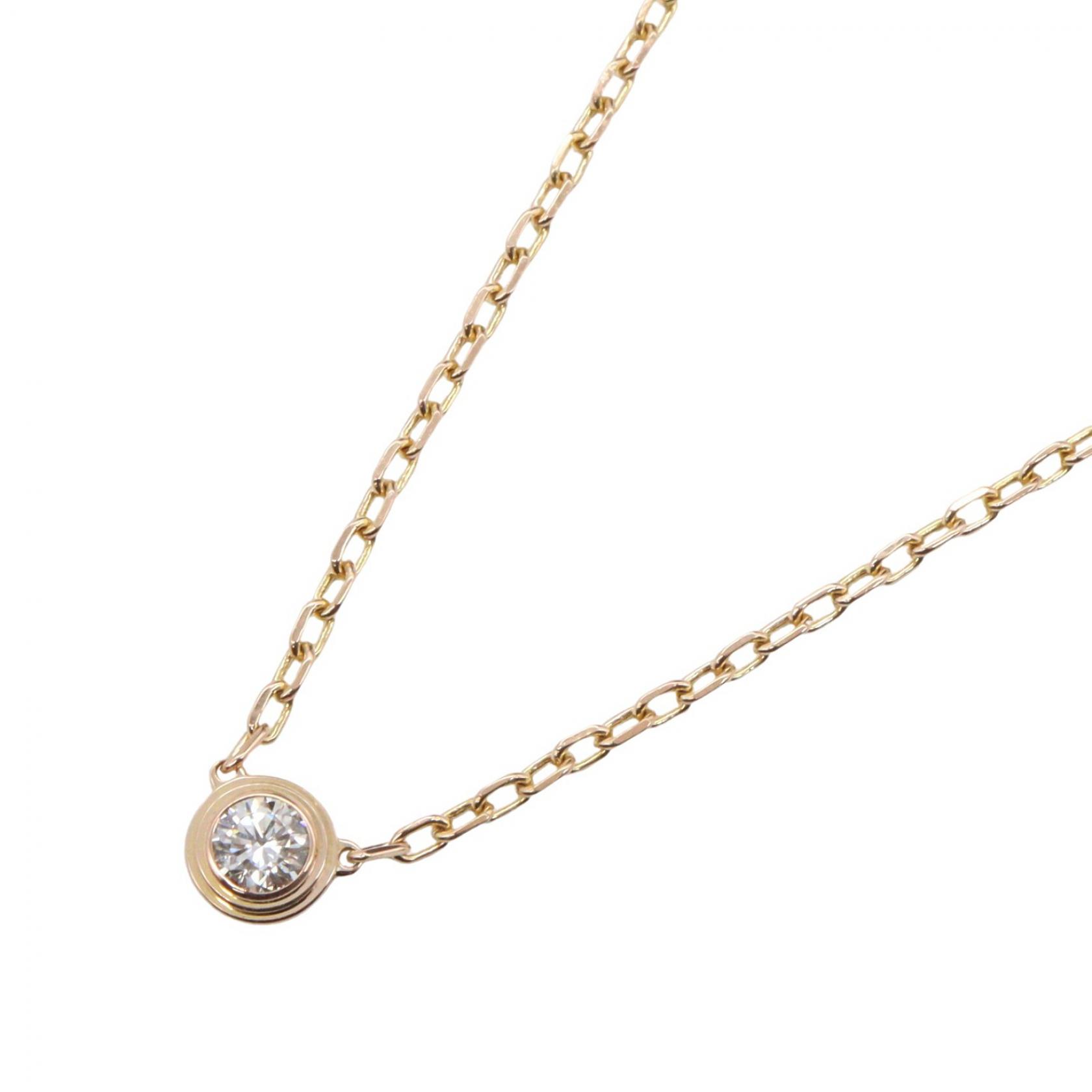カルティエ CARTIER ダムール SM ネックレス ネックレス ジュエリー K18PG（ピンクゴールド） ダイヤモンド ゴールド系 / クリア系 B7215700 【中古】｜RECLO（リクロ）店