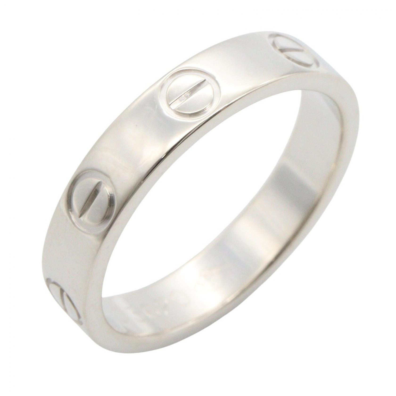 【全品ポイント11倍｜7/30 0:00-23:59】カルティエ CARTIER ミニラブリング リング・指輪 ジュエリー K18WG（ホワイトゴールド） シルバー系 B4085100 【中古】｜RECLO（リクロ）店