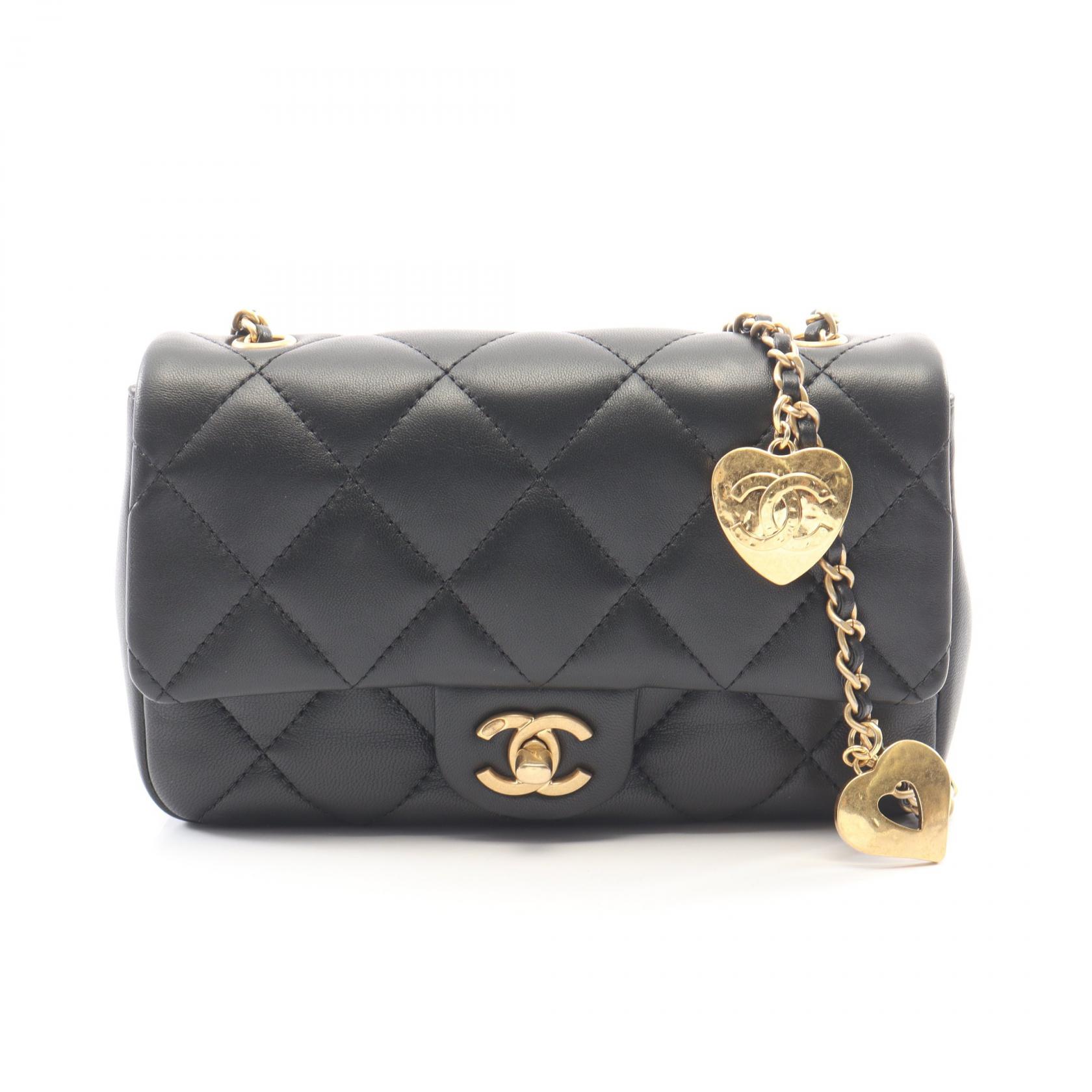 【10%OFFクーポン 7/21 10時~7/26 9:59】シャネル CHANEL マトラッセ ショルダーバッグ バッグ ラムスキン(羊革) ブラック系 AS3457 【中古】|RECLO(リクロ)店