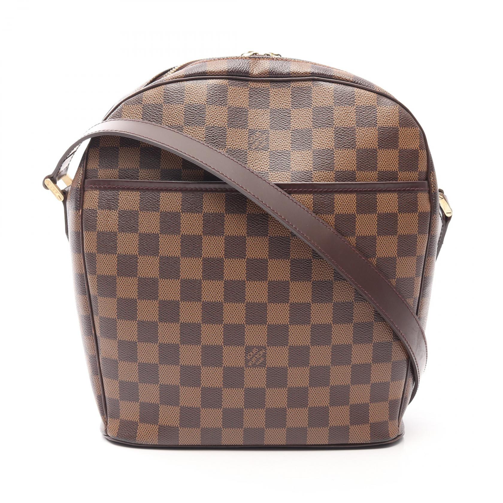 【10%OFFクーポン 7/21 10時~7/26 9:59】ルイ・ヴィトン LOUIS VUITTON イパネマGM ダミエエベヌ ショルダーバッグ バッグ PVCコーティングキャンバス レザー ダミエ ブラウン系 N51292 【中古】|RECLO(リクロ)店
