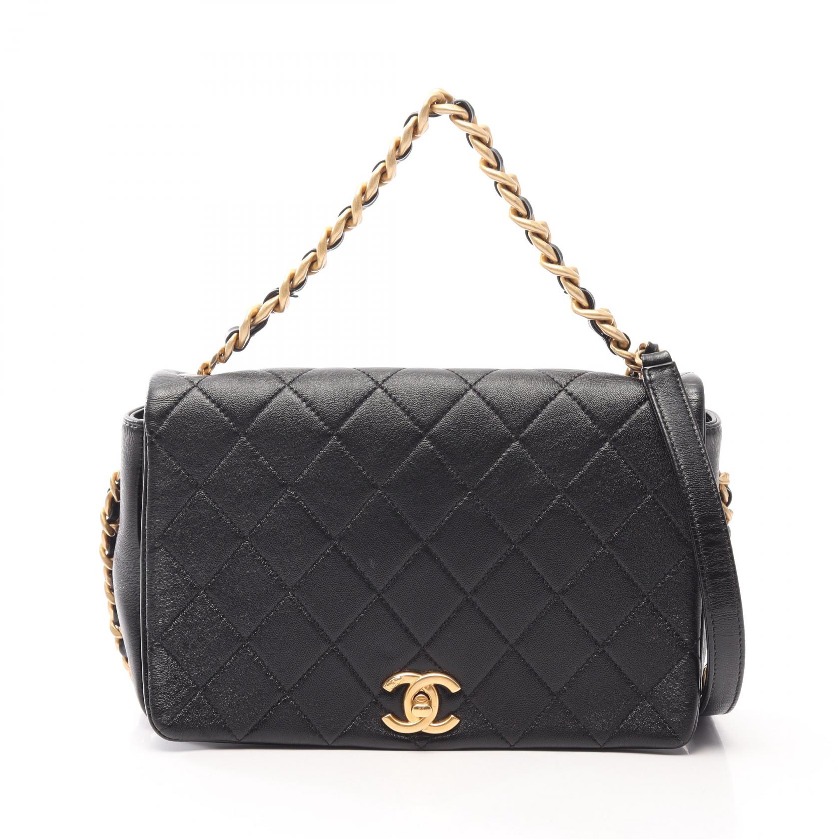 【10%OFFクーポン 7/21 10時~7/26 9:59】シャネル CHANEL マトラッセ 2WAY ショルダーバッグ バッグ レザー ブラック系 【中古】|RECLO(リクロ)店