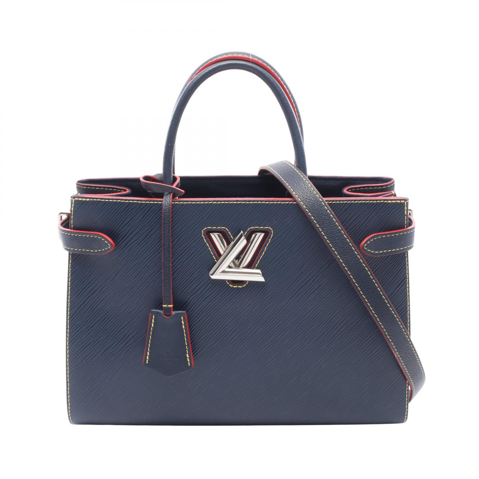 【10%OFFクーポン 7/21 10時～7/26 9:59】ルイ・ヴィトン LOUIS VUITTON ツイスト トート 2WAY トートバッグ バッグ レザー エピ ネイビー系 / レッド系 M54980 【中古】｜RECLO（リクロ）店