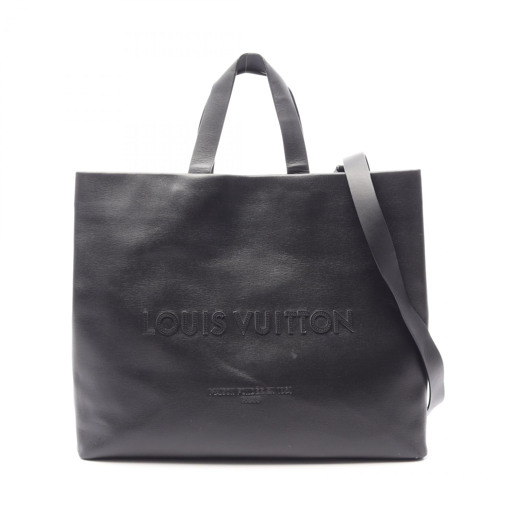 ルイ・ヴィトン LOUIS VUITTON ショッパートートMM ノワール 2WAY トートバッグ バッグ レザー ブラック系 M28309 【中古】｜RECLO（リクロ）店