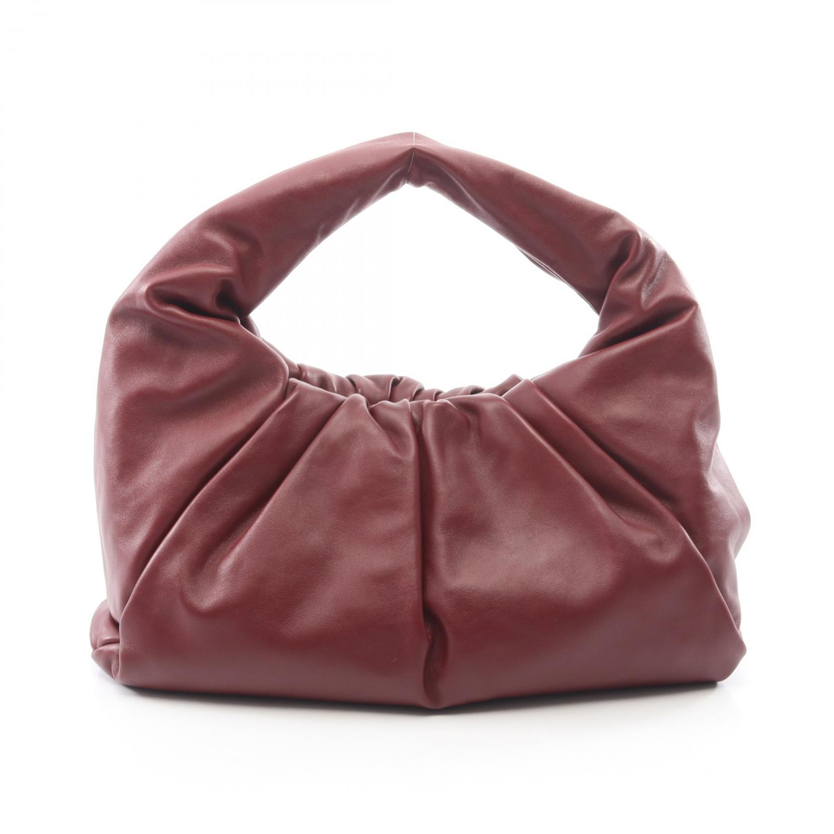 ボッテガヴェネタ BOTTEGA VENETA ザ ショルダーポーチ ハンドバッグ バッグ レザー ボルドー系 610524 【中古】｜RECLO（リクロ）店 121,000円