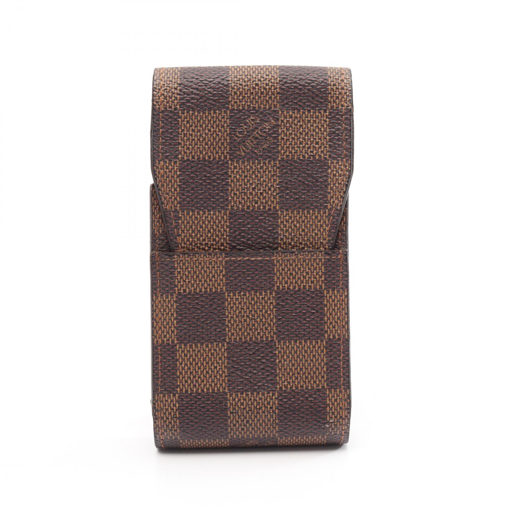ルイ・ヴィトン LOUIS VUITTON エテュイ シガレット ダミエエベヌ アクセサリー レザー PVC ブラウン系 N63024 【中古】｜RECLO（リクロ）店