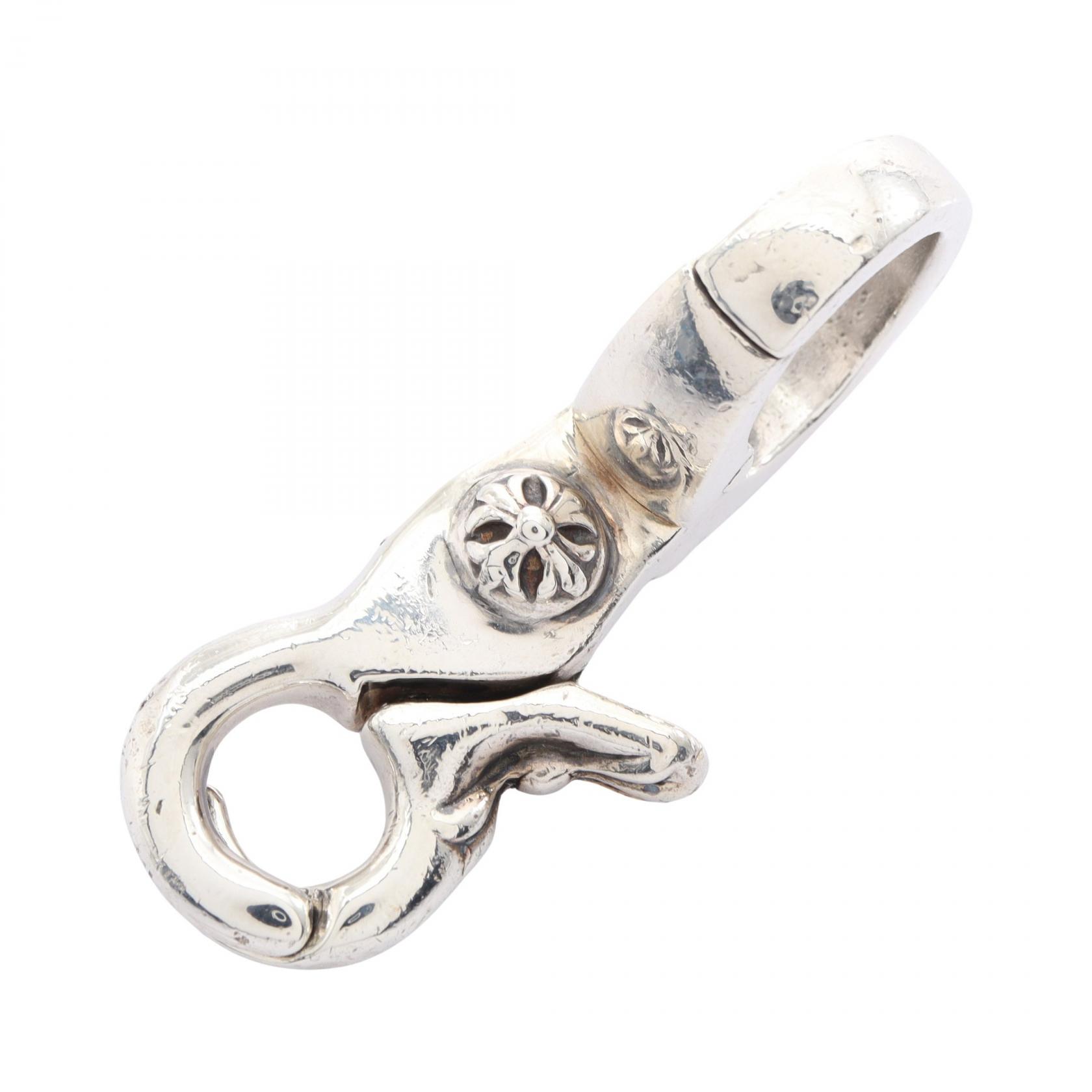 【10%OFFクーポン 7/18 0時~7/21 9:59】クロムハーツ CHROME HEARTS クイック クリップ クロス ボール キーホルダー アクセサリー SV925 シルバー系 【中古】|RECLO(リクロ)店