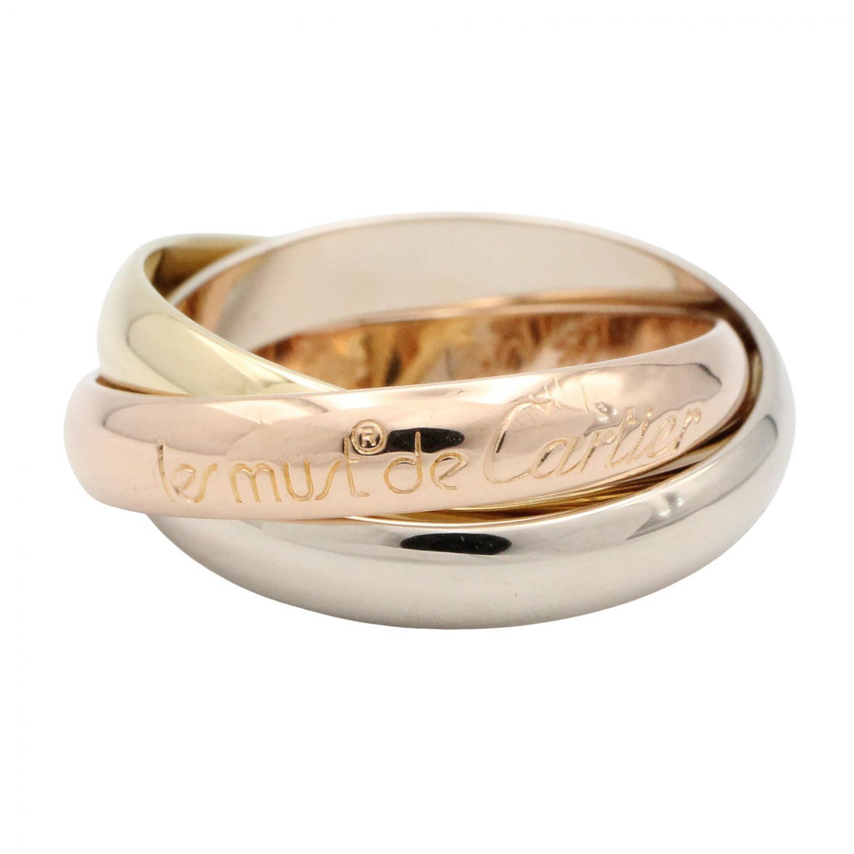 カルティエ CARTIER トリニティ リング リング・指輪 ジュエリー K18（イエローゴールド） K18WG（ホワイトゴールド） K18PG（ピンクゴールド） ゴールド系 / シルバー系 【中古】｜RECLO（リクロ）店